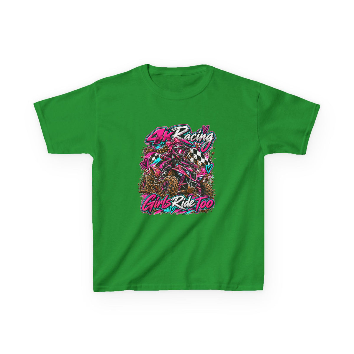 Kids Racing Tee — Girls Ride Too