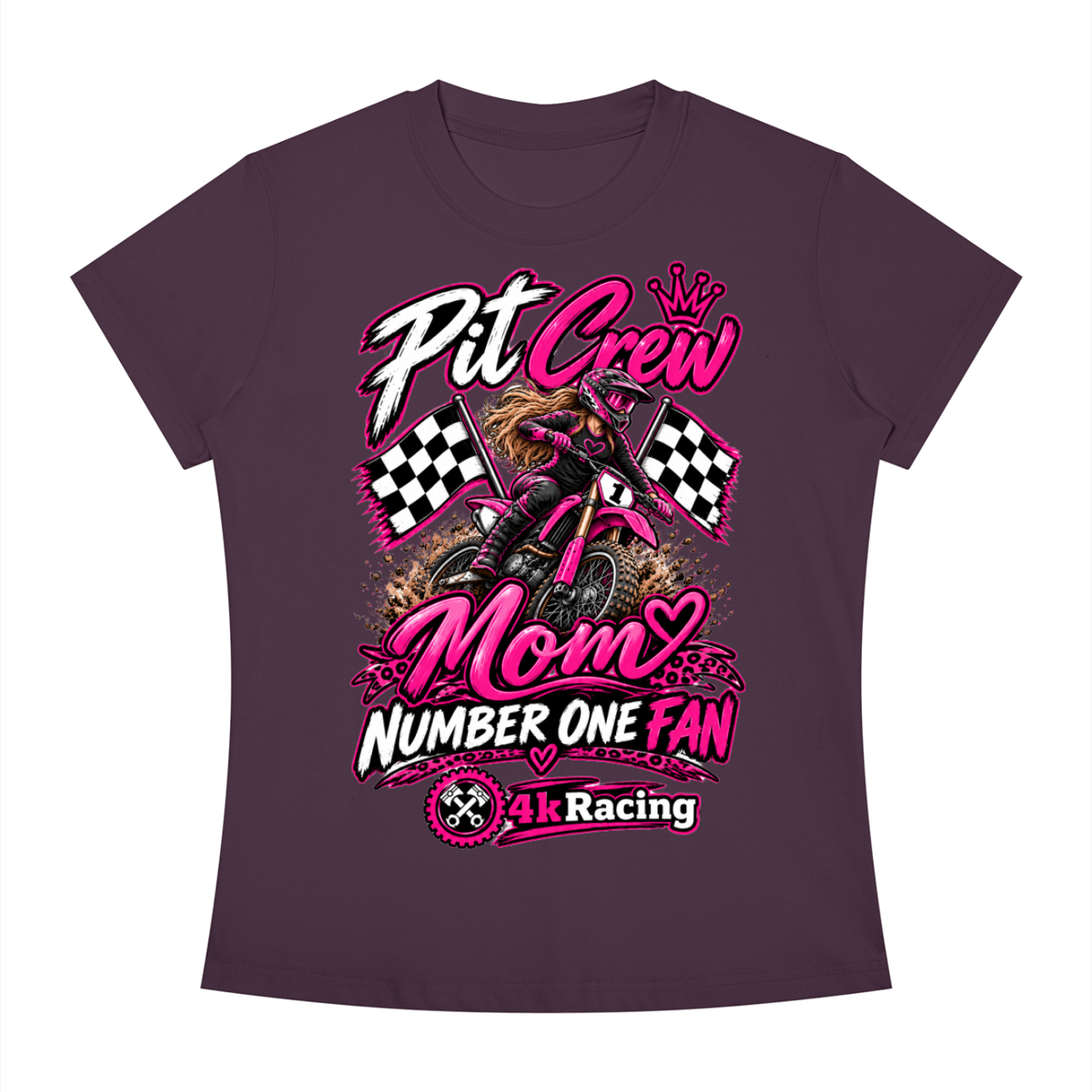 Women's Slim Fit Tee "Pit Crew"