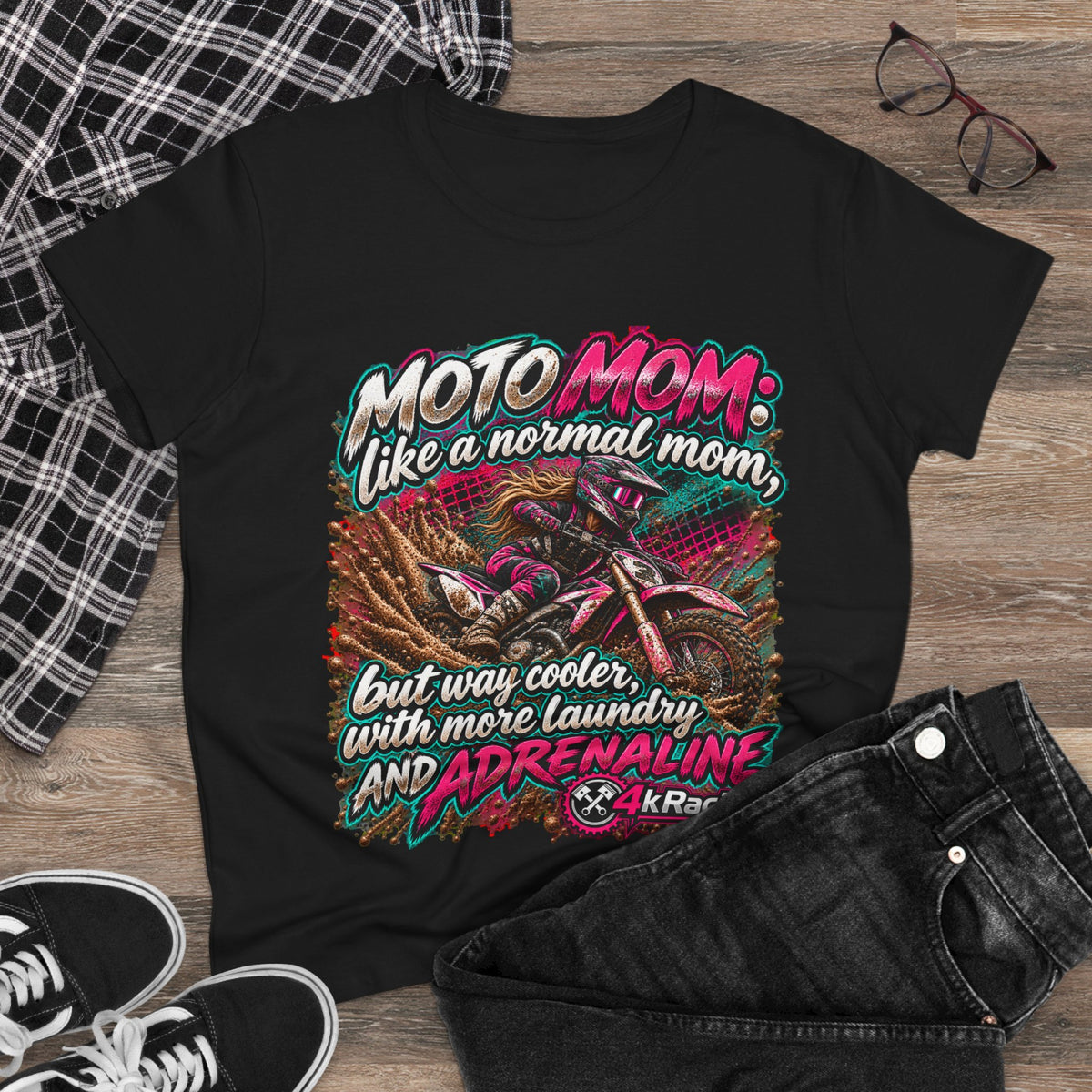 Moto Mom — 4kRacing Tee
