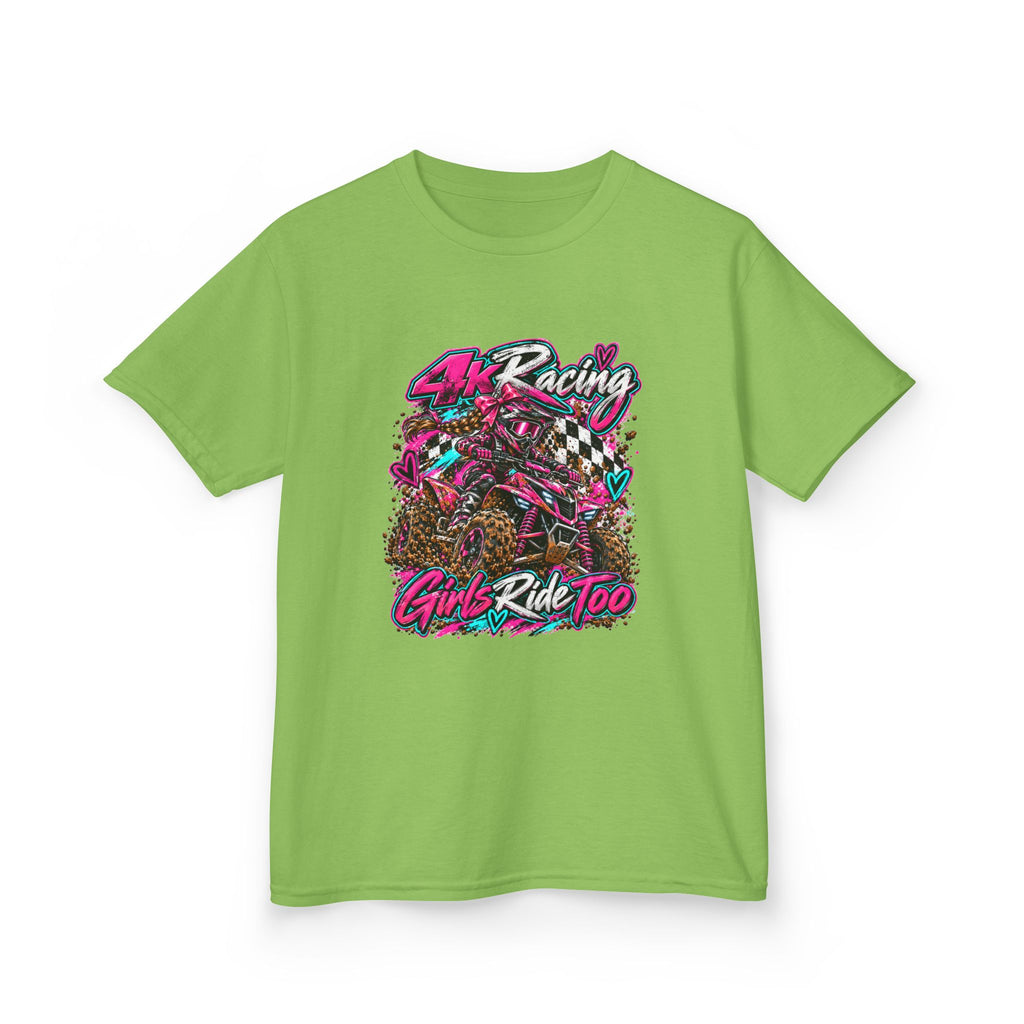 Kids Racing Tee — Girls Ride Too