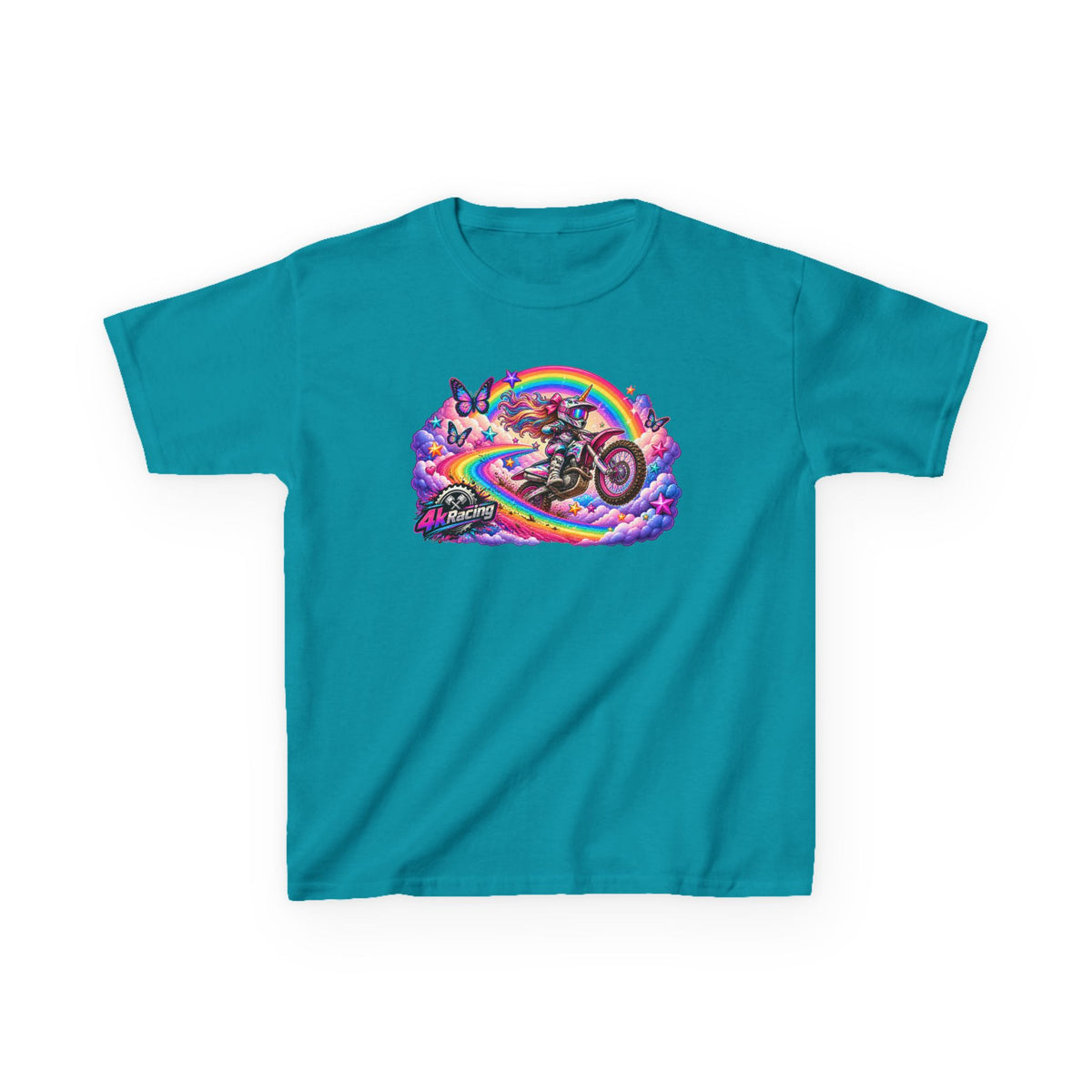 Kids Tee — Rainbow Moto Adventure