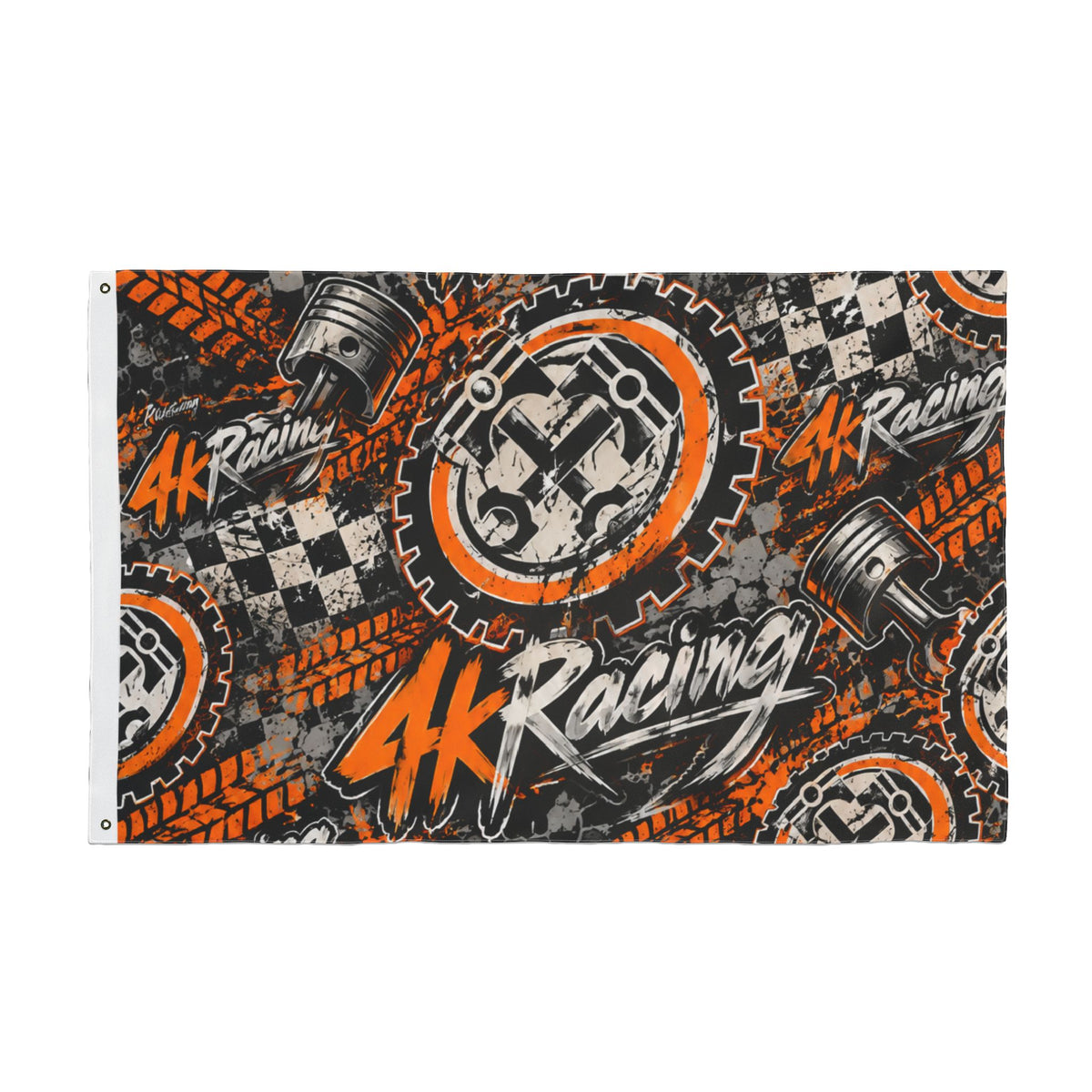 4kRacing Double-Sided Racing Flag — 36" × 60"
