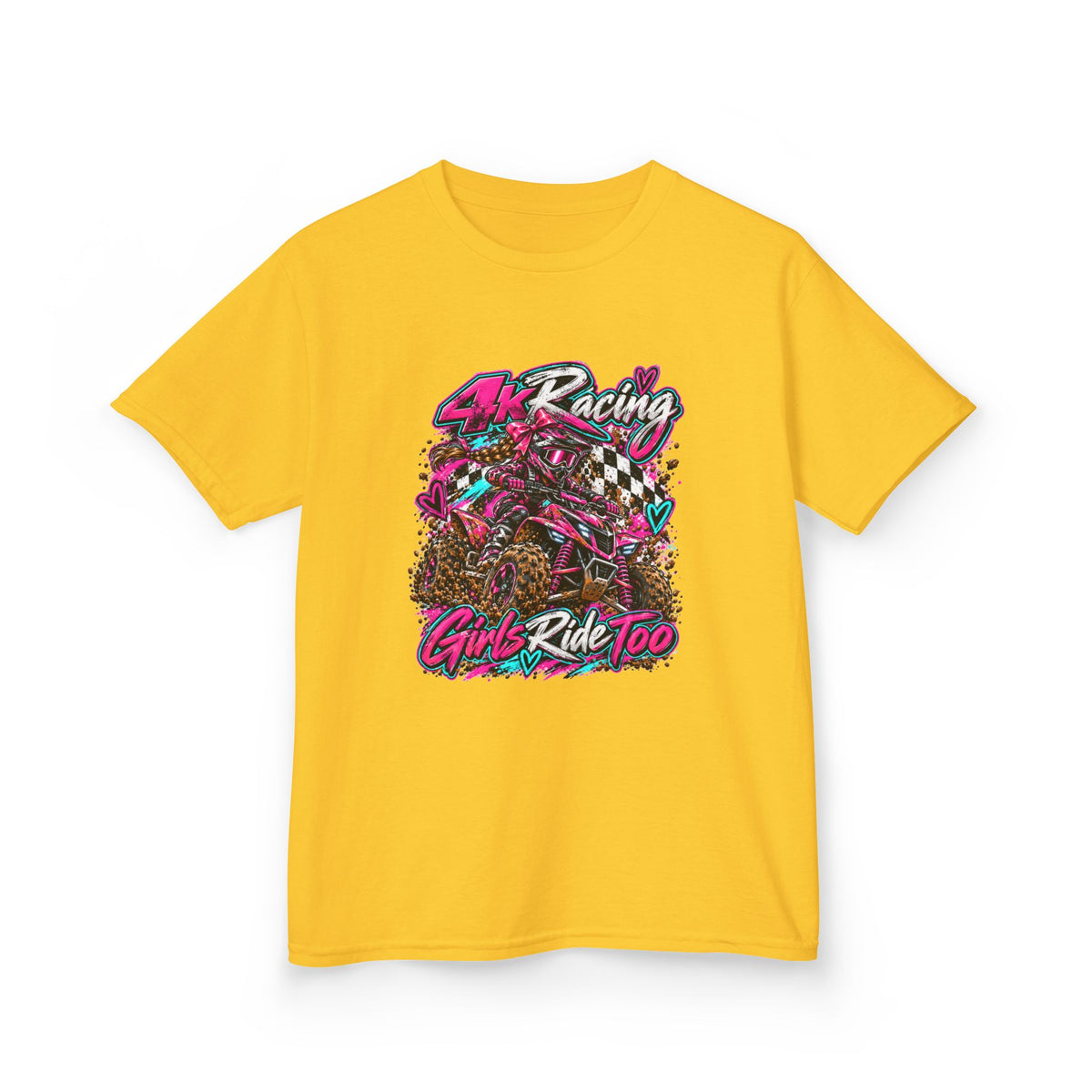 Kids Racing Tee — Girls Ride Too