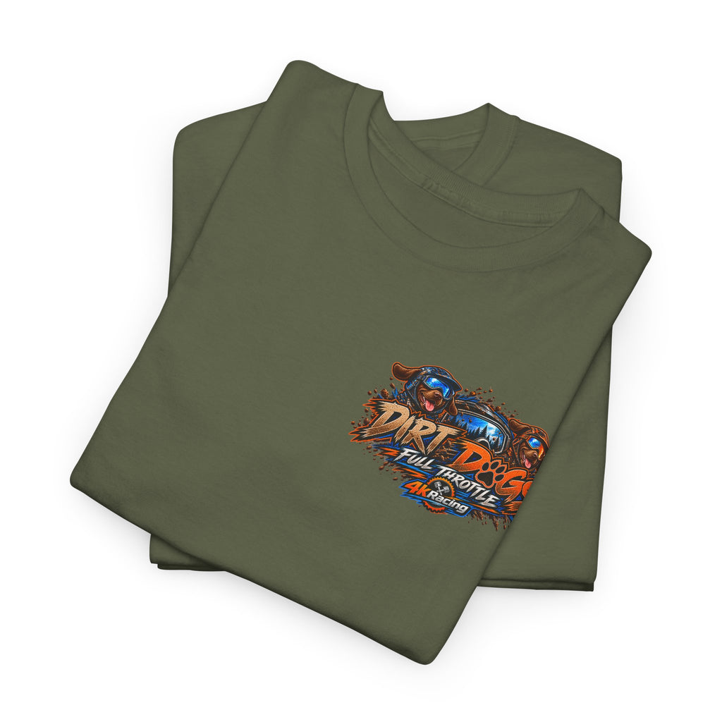 DIRT, DOGS & FULL THROTTLE — ADULT TEE