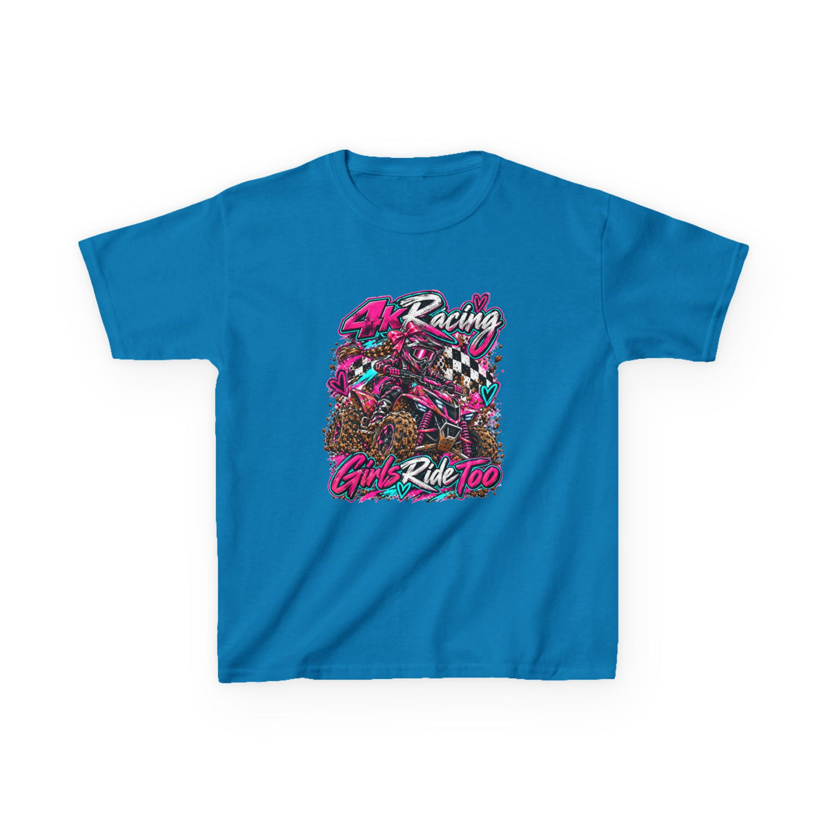 Kids Racing Tee — Girls Ride Too