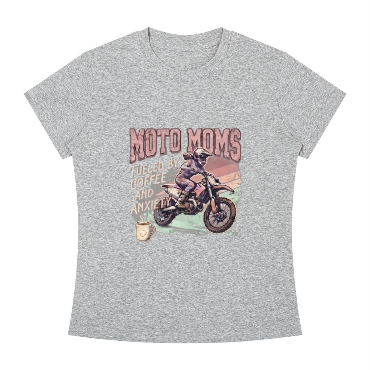 Women's Slim Fit Tee "Coffee & Anxiety"