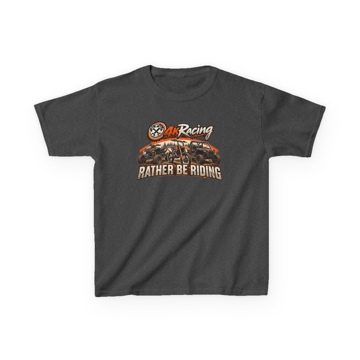 Kids Racing Tee — Rather Be Riding