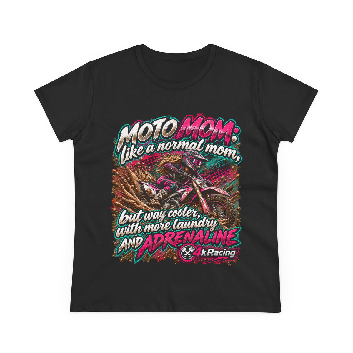 Moto Mom — 4kRacing Tee