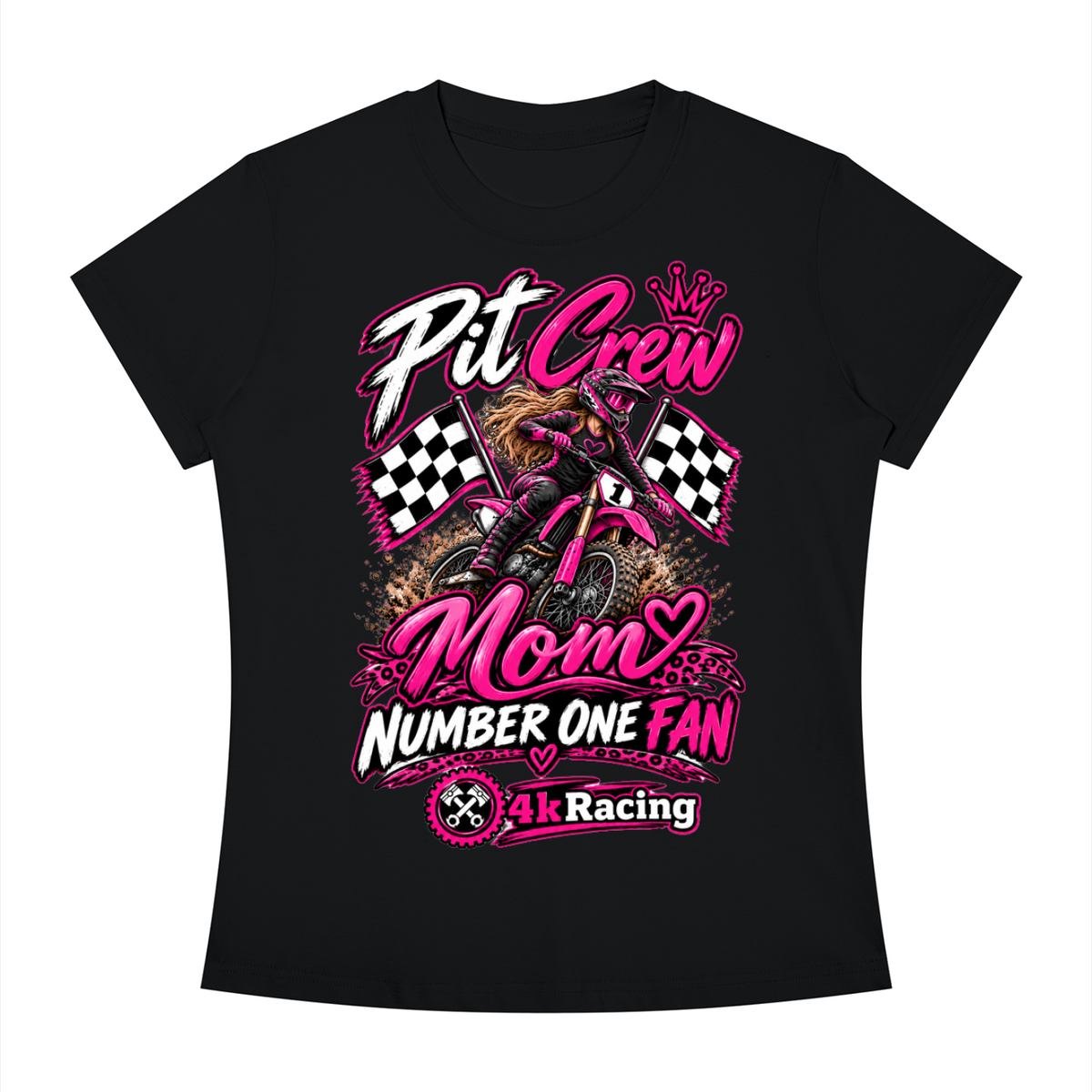 Women's Slim Fit Tee "Pit Crew"