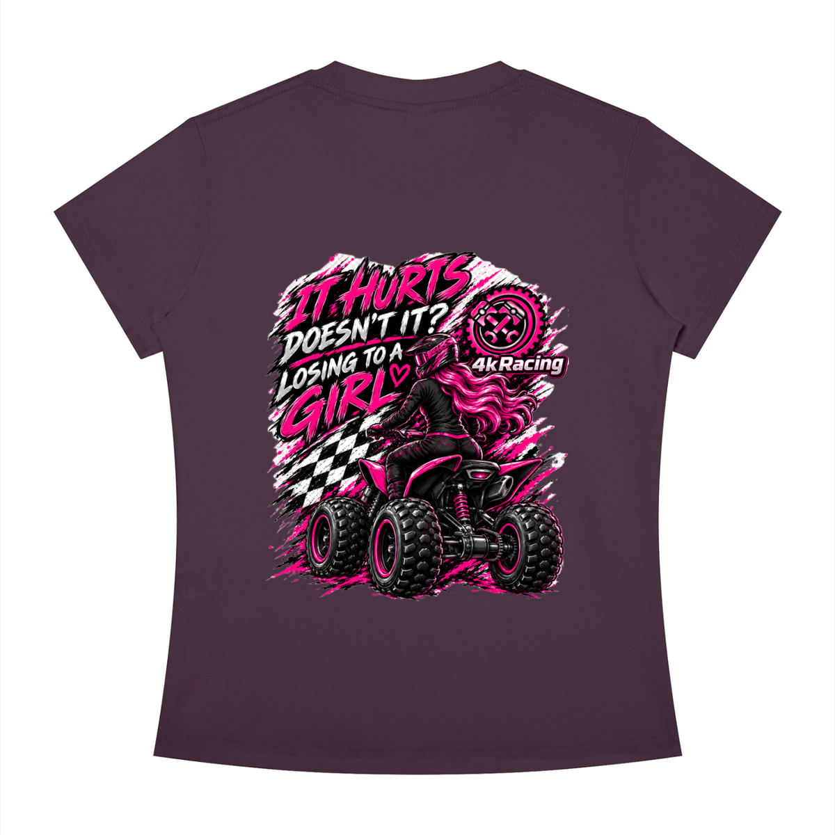 Women's Slim Fit Tee "Losing To A Girl"