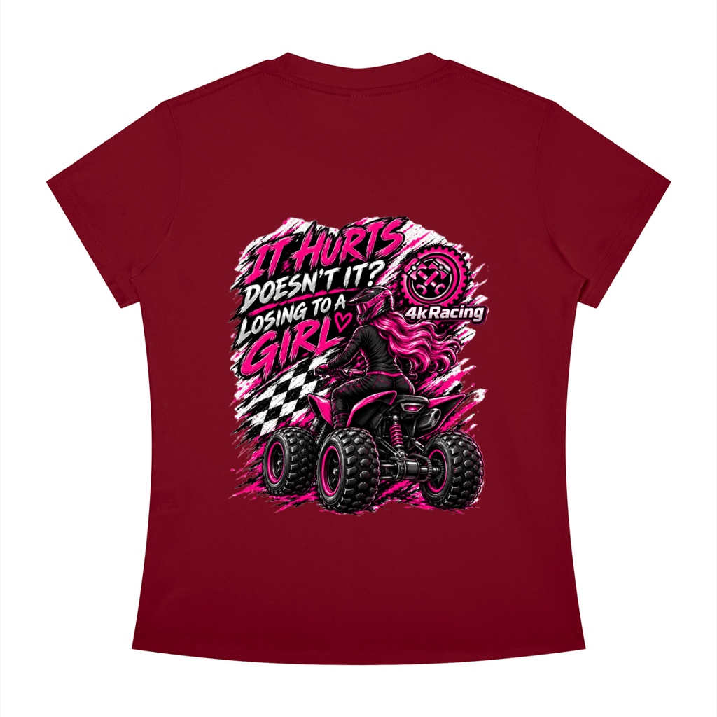 Women's Slim Fit Tee "Losing To A Girl"