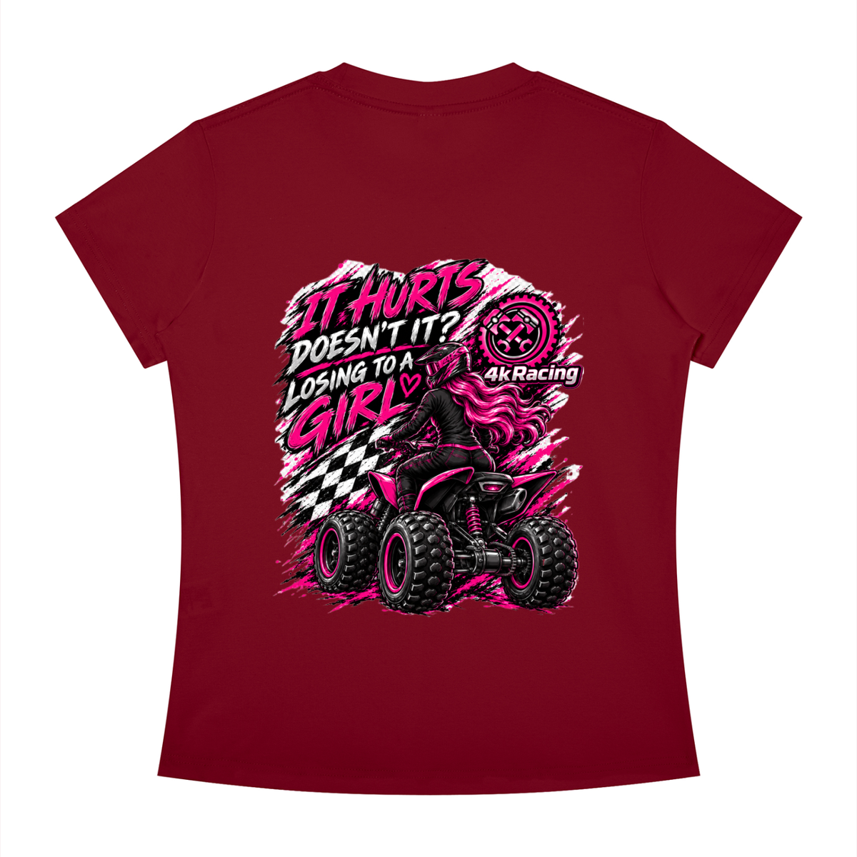 Women's Slim Fit Tee "Losing To A Girl"