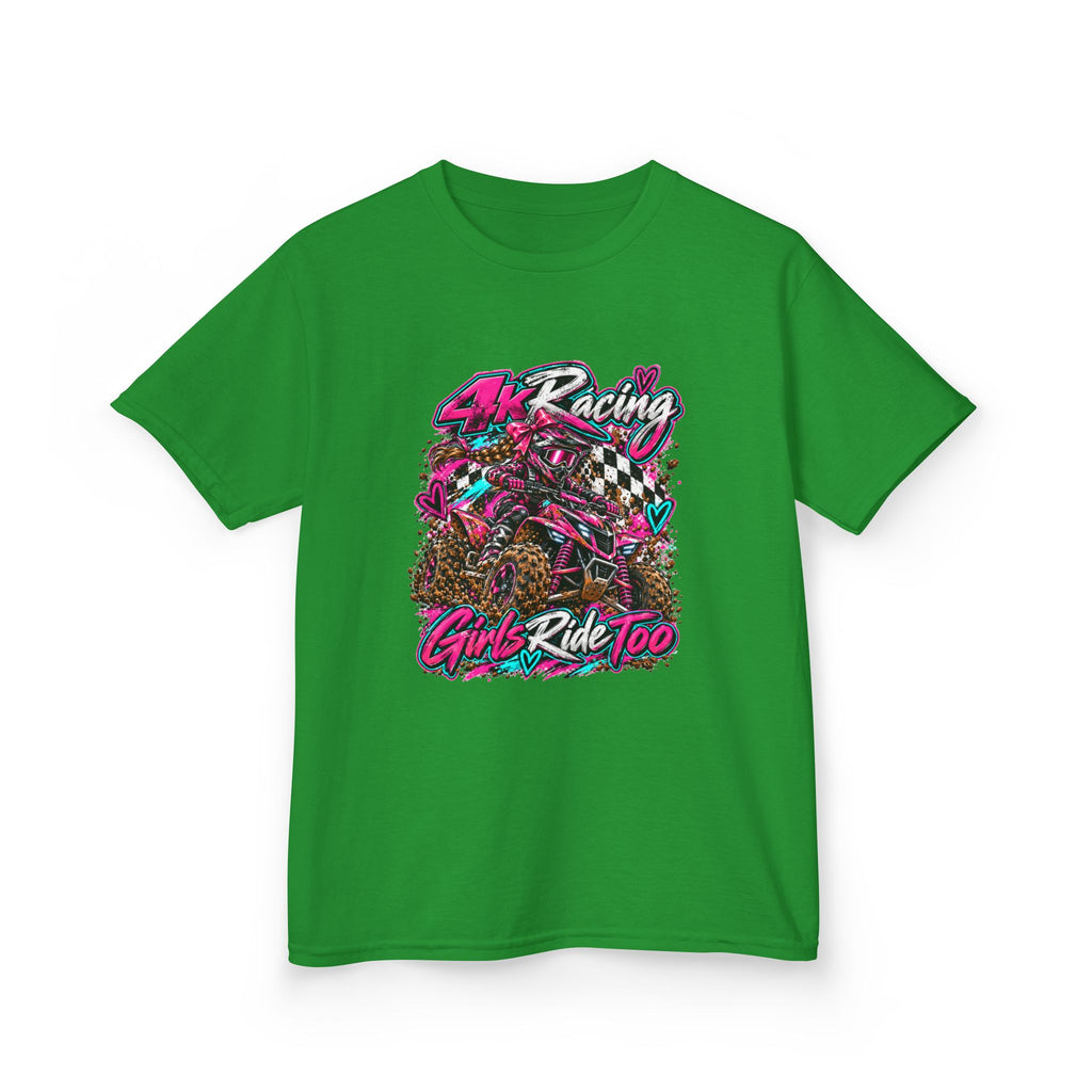 Kids Racing Tee — Girls Ride Too