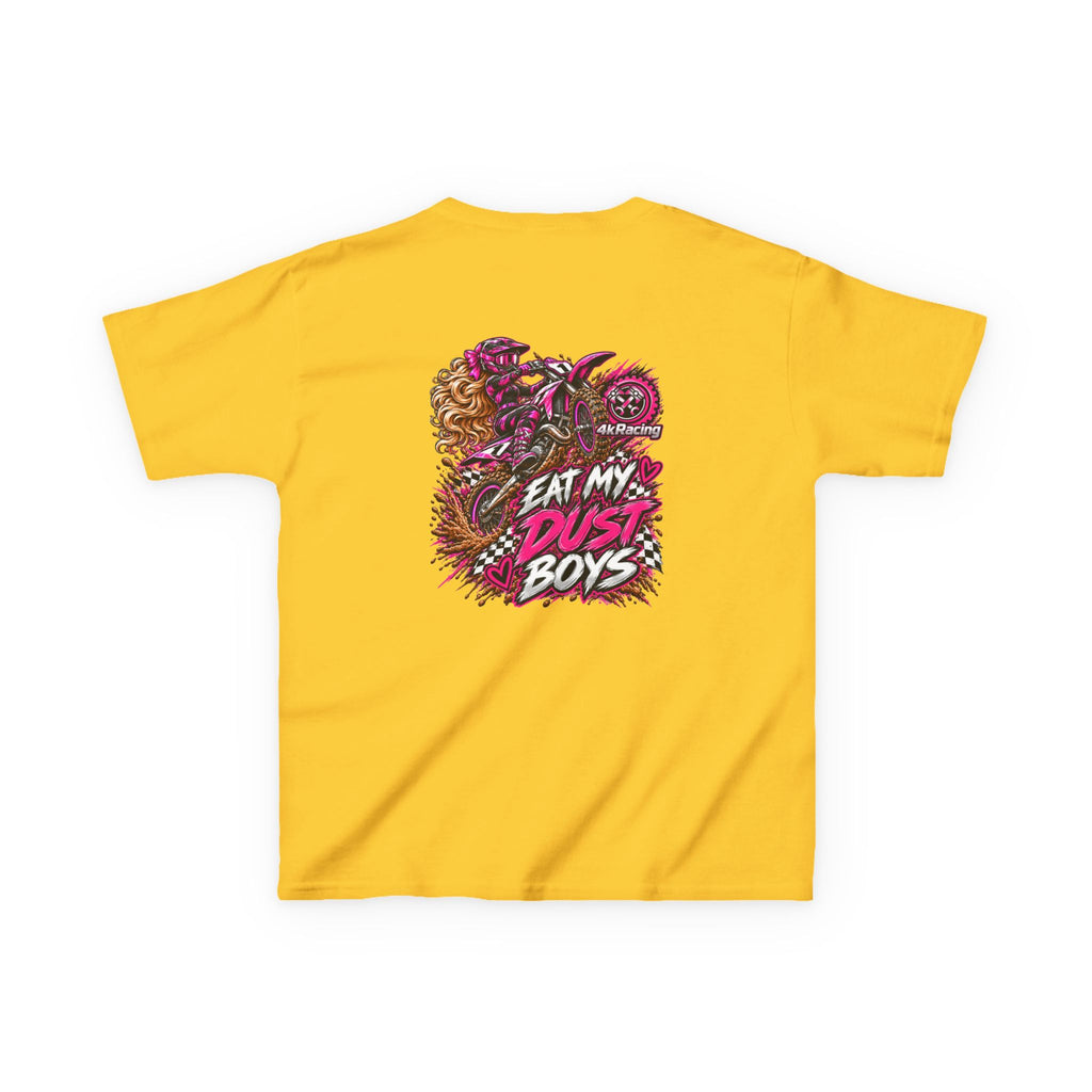 Girl's Tee "Eat My Dust Boys" Dirt Bike Graphic