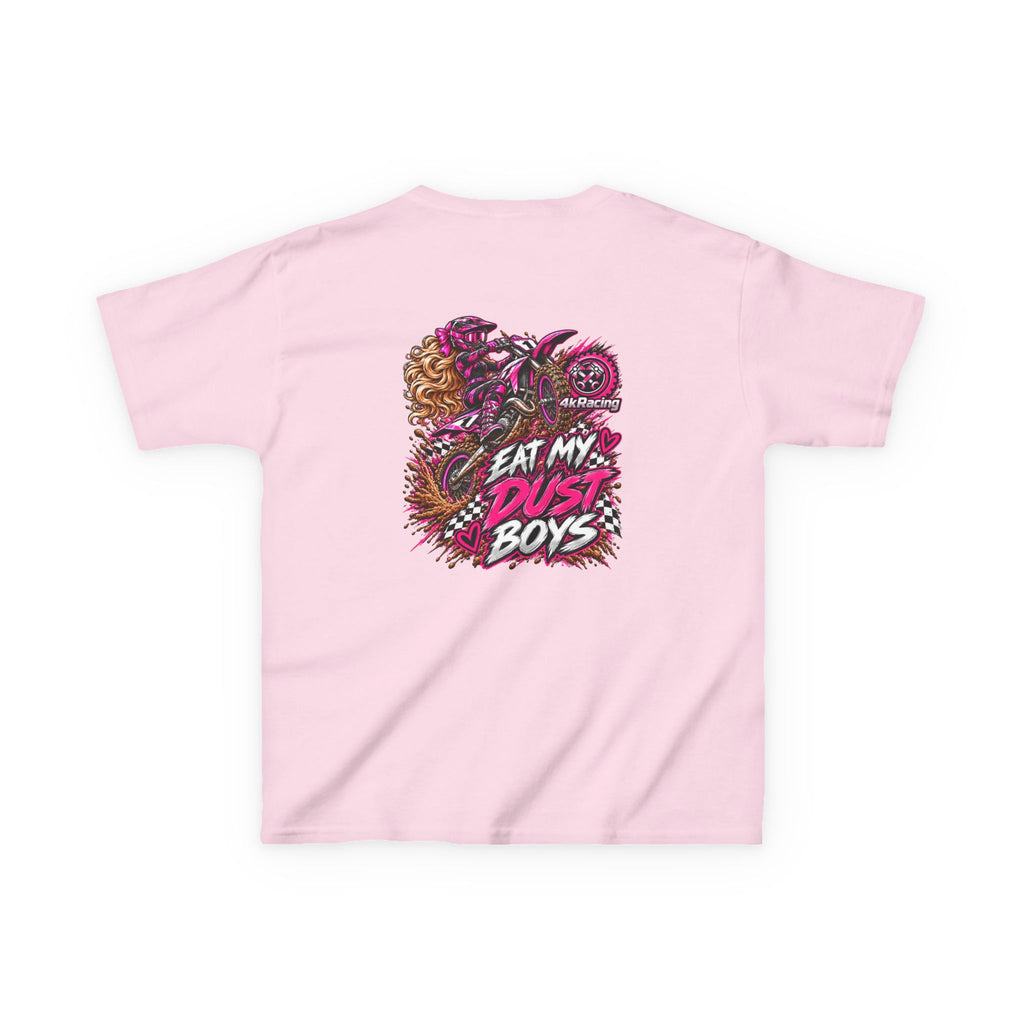 Girl's Tee "Eat My Dust Boys" Dirt Bike Graphic