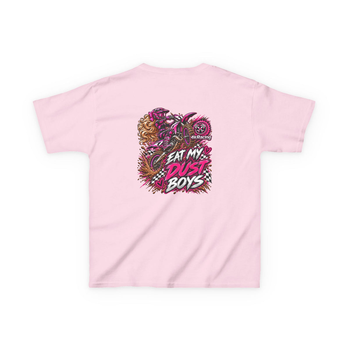 Girl's Tee "Eat My Dust Boys" Dirt Bike Graphic
