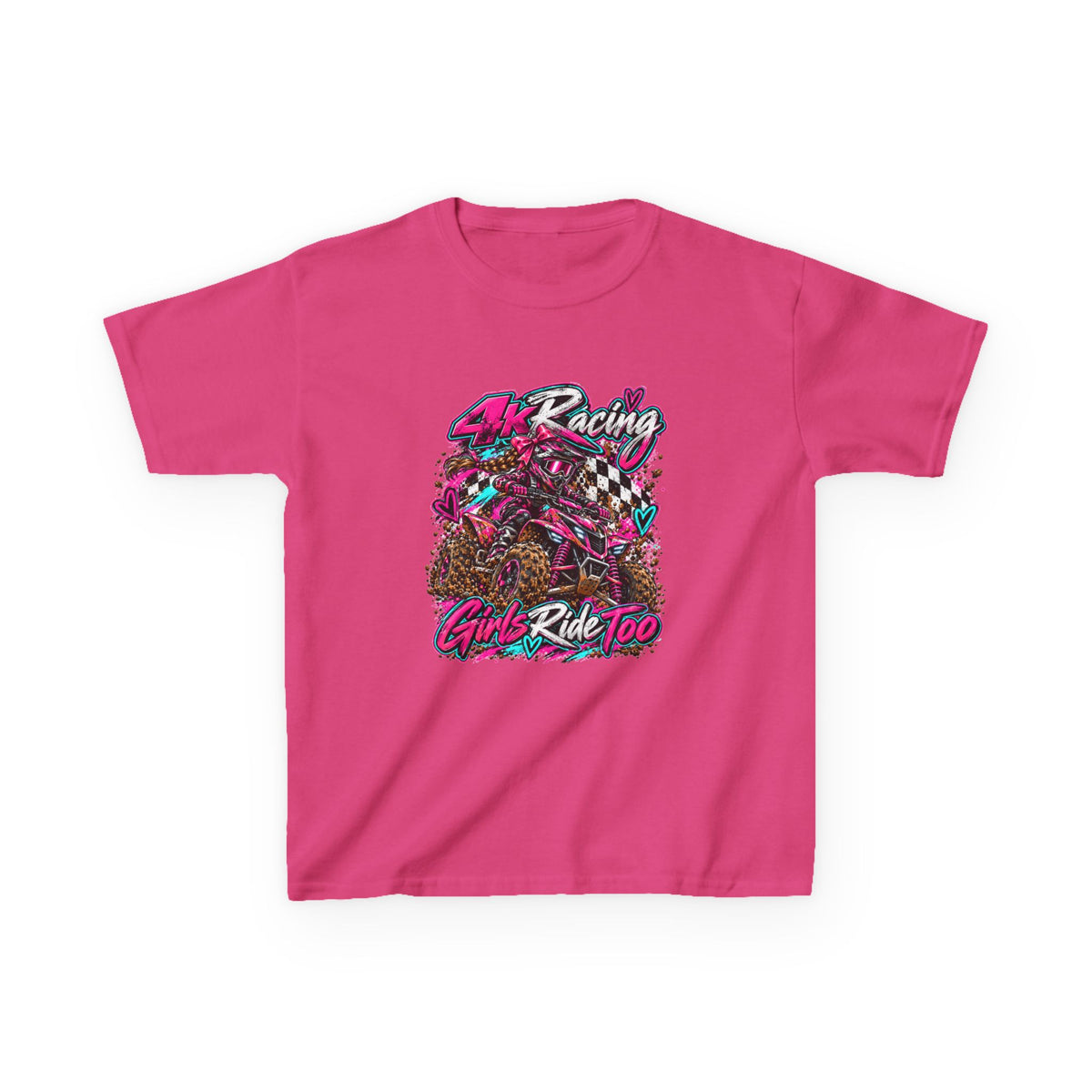 Kids Racing Tee — Girls Ride Too