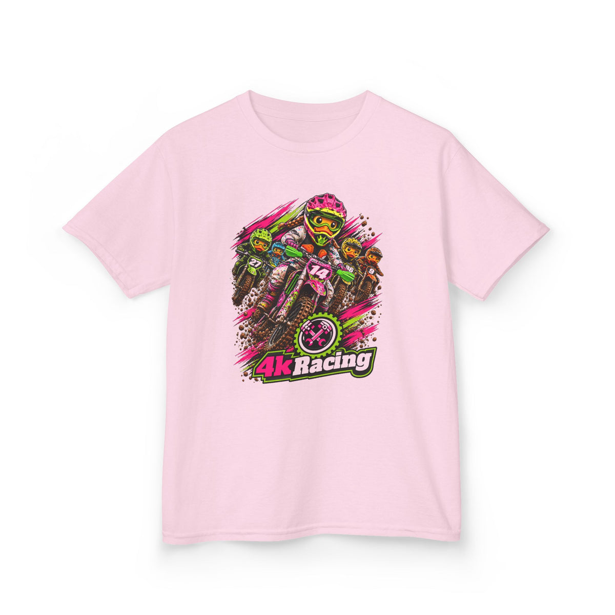 Kara's #14 4kRacing Motocross Kids Tee