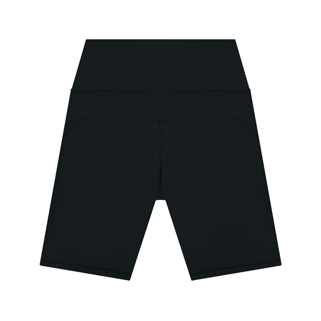 Official 4kRacing Women's High-Waisted Yoga Shorts — White Logo
