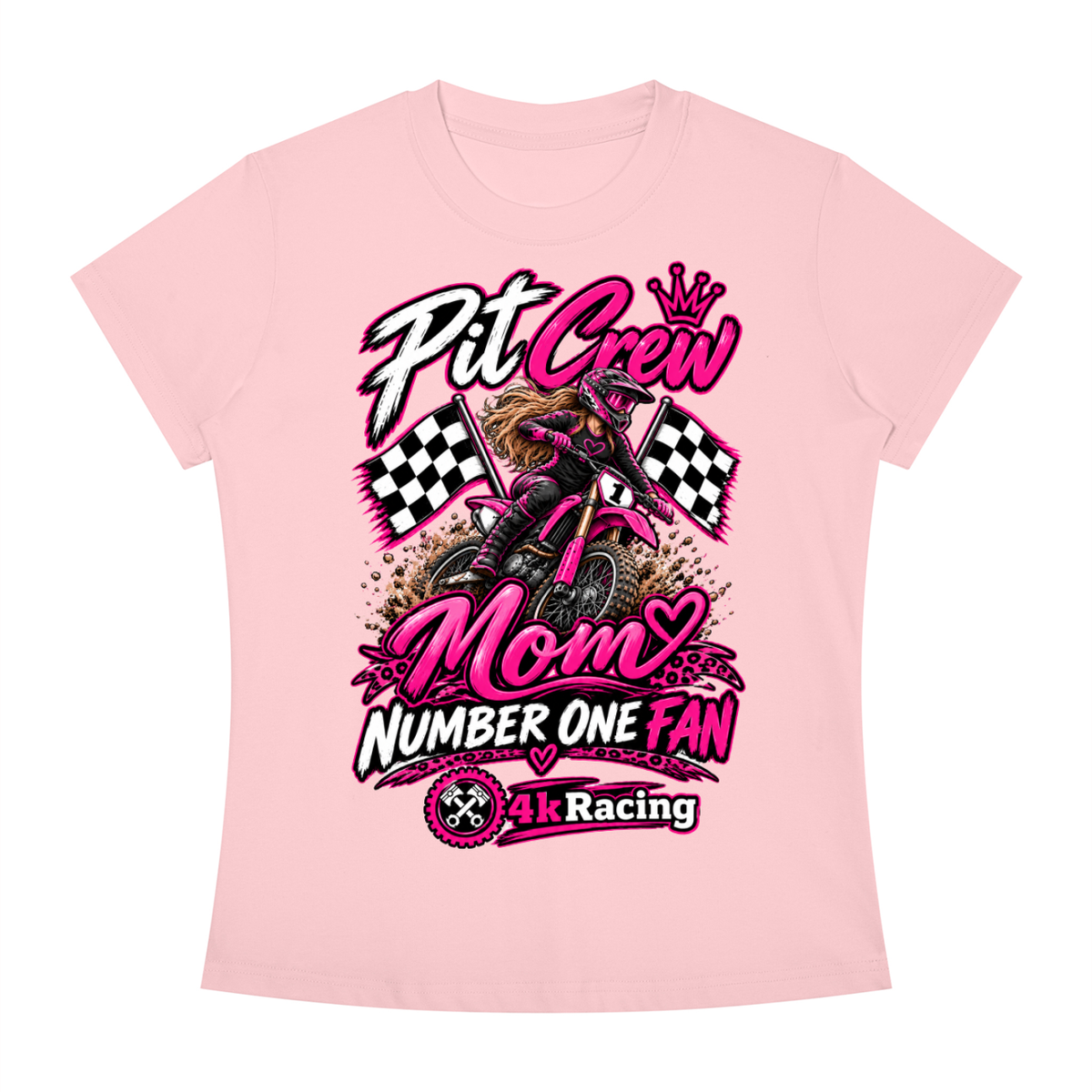 Women's Slim Fit Tee "Pit Crew"