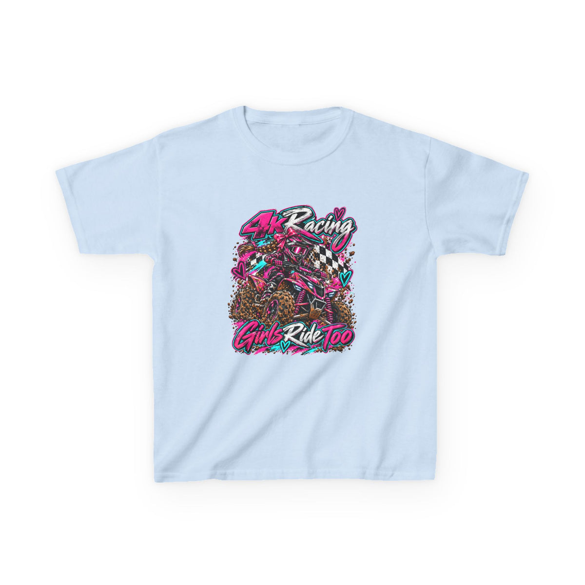 Kids Racing Tee — Girls Ride Too