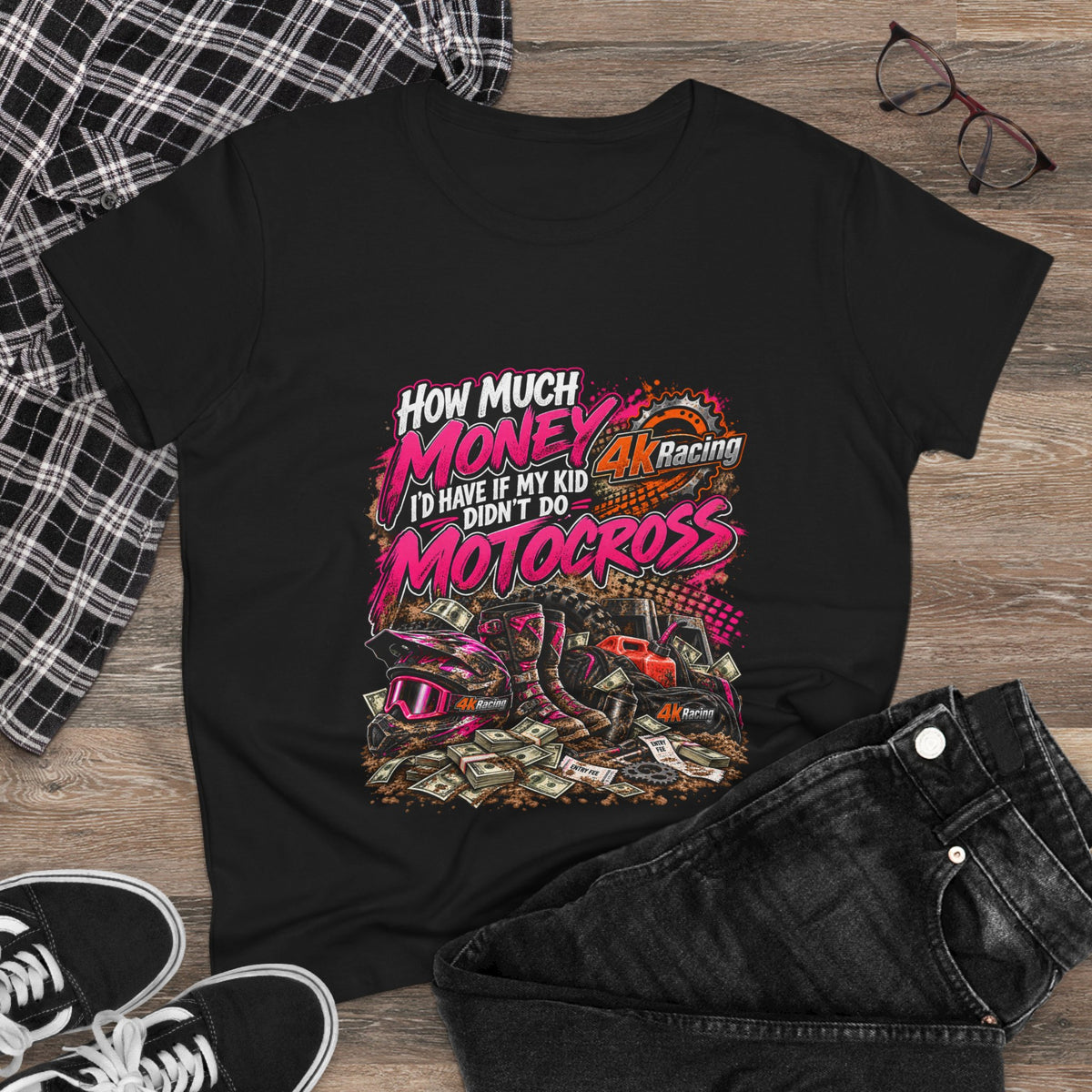 How Much Money — 4kRacing Motocross Tee