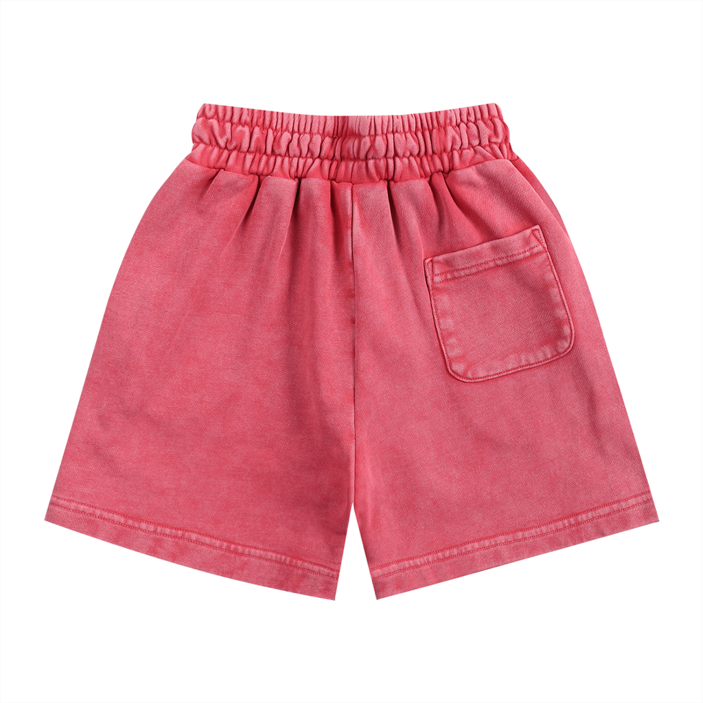 4kRacing Logo Snow Washed Kids Shorts