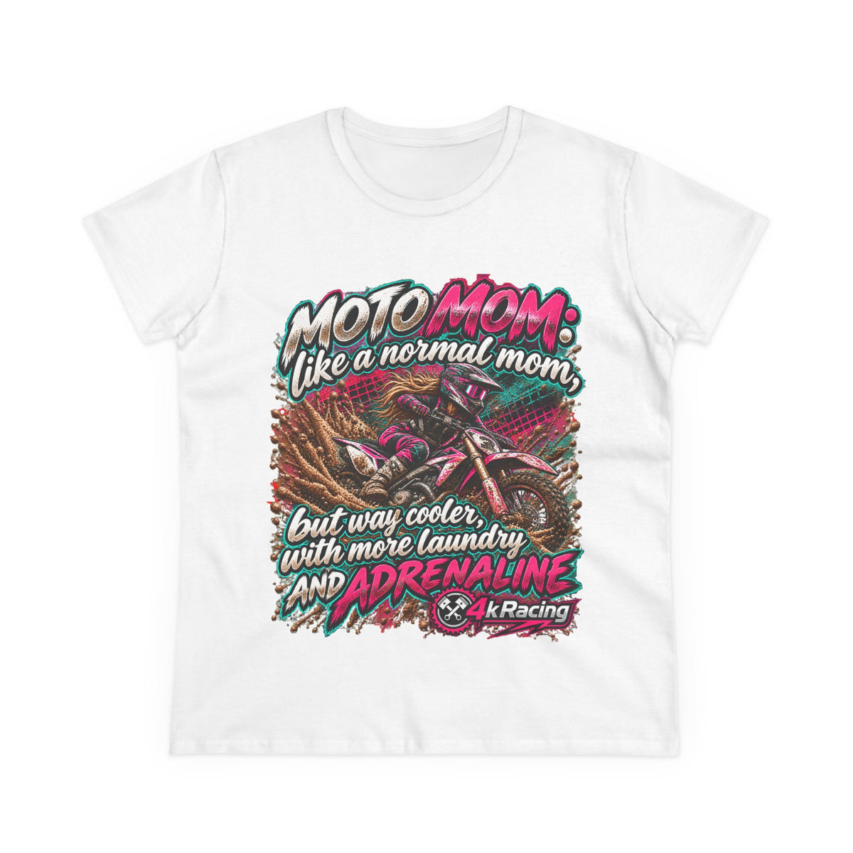 Moto Mom — 4kRacing Tee