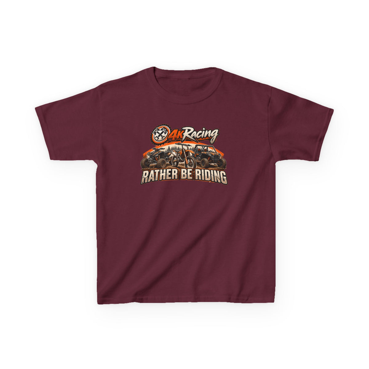 Kids Racing Tee — Rather Be Riding