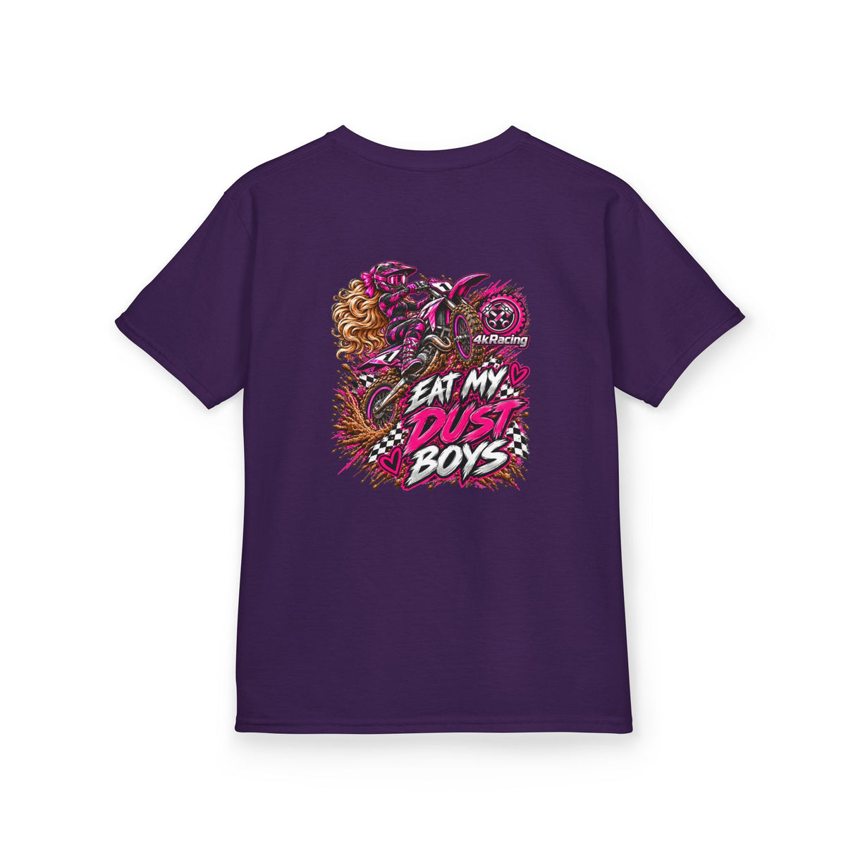 Girl's Tee "Eat My Dust Boys" Dirt Bike Graphic