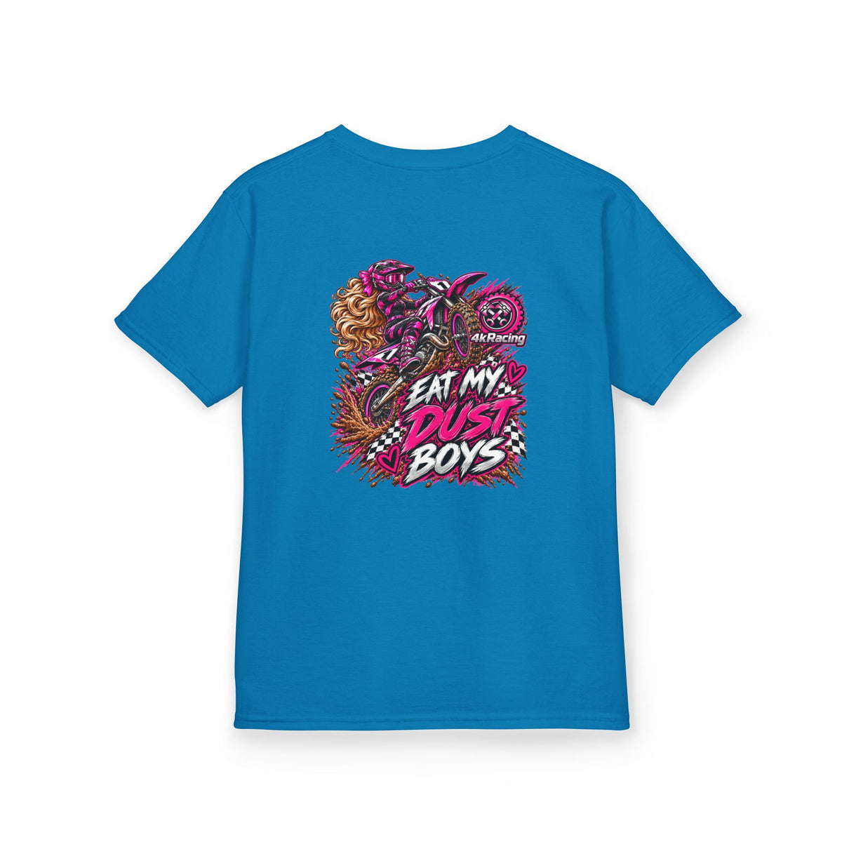 Girl's Tee "Eat My Dust Boys" Dirt Bike Graphic