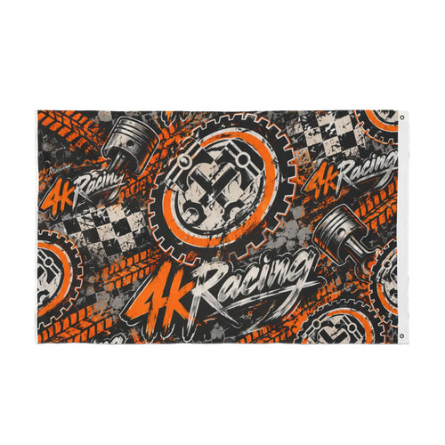 4kRacing Double-Sided Racing Flag — 36" × 60"