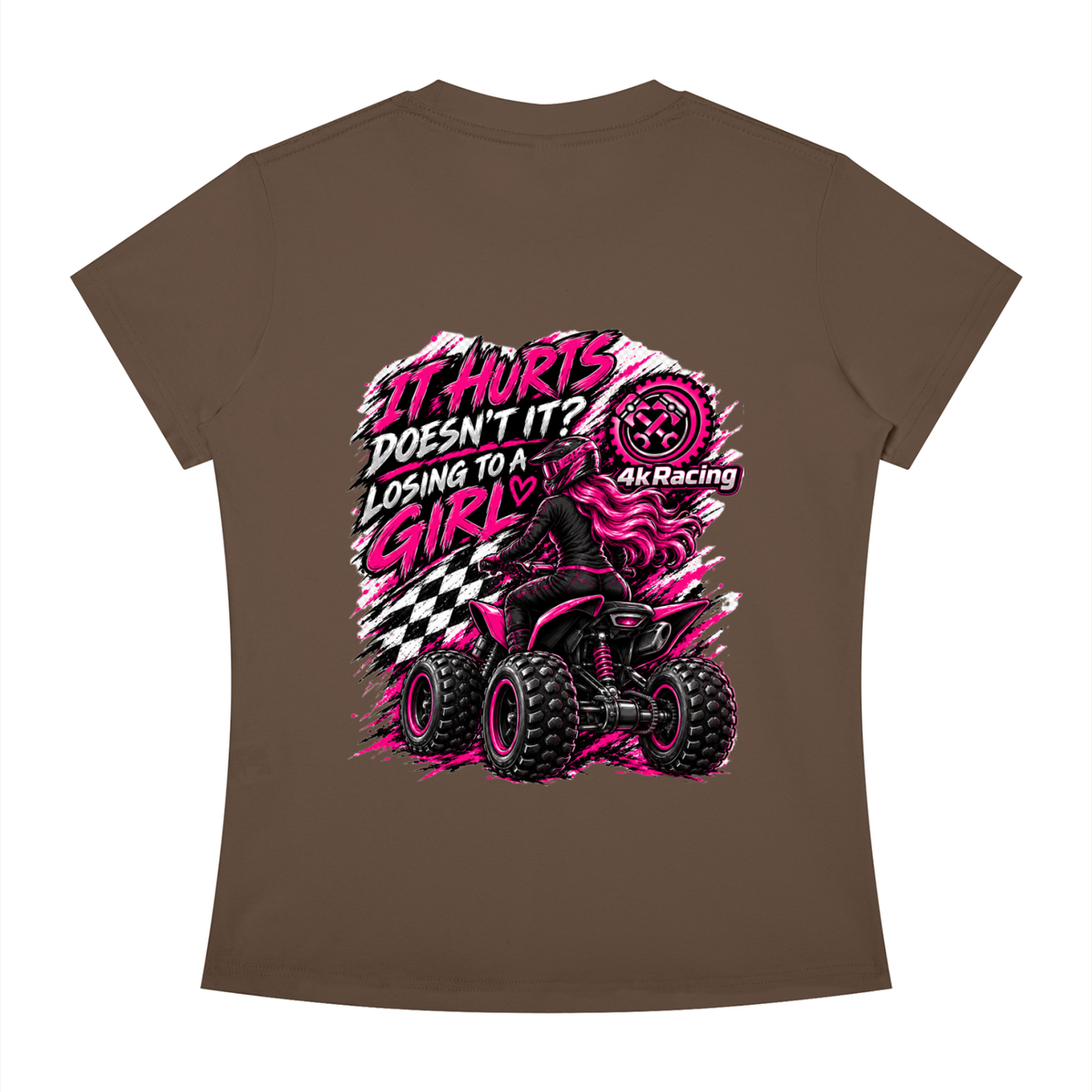Women's Slim Fit Tee "Losing To A Girl"