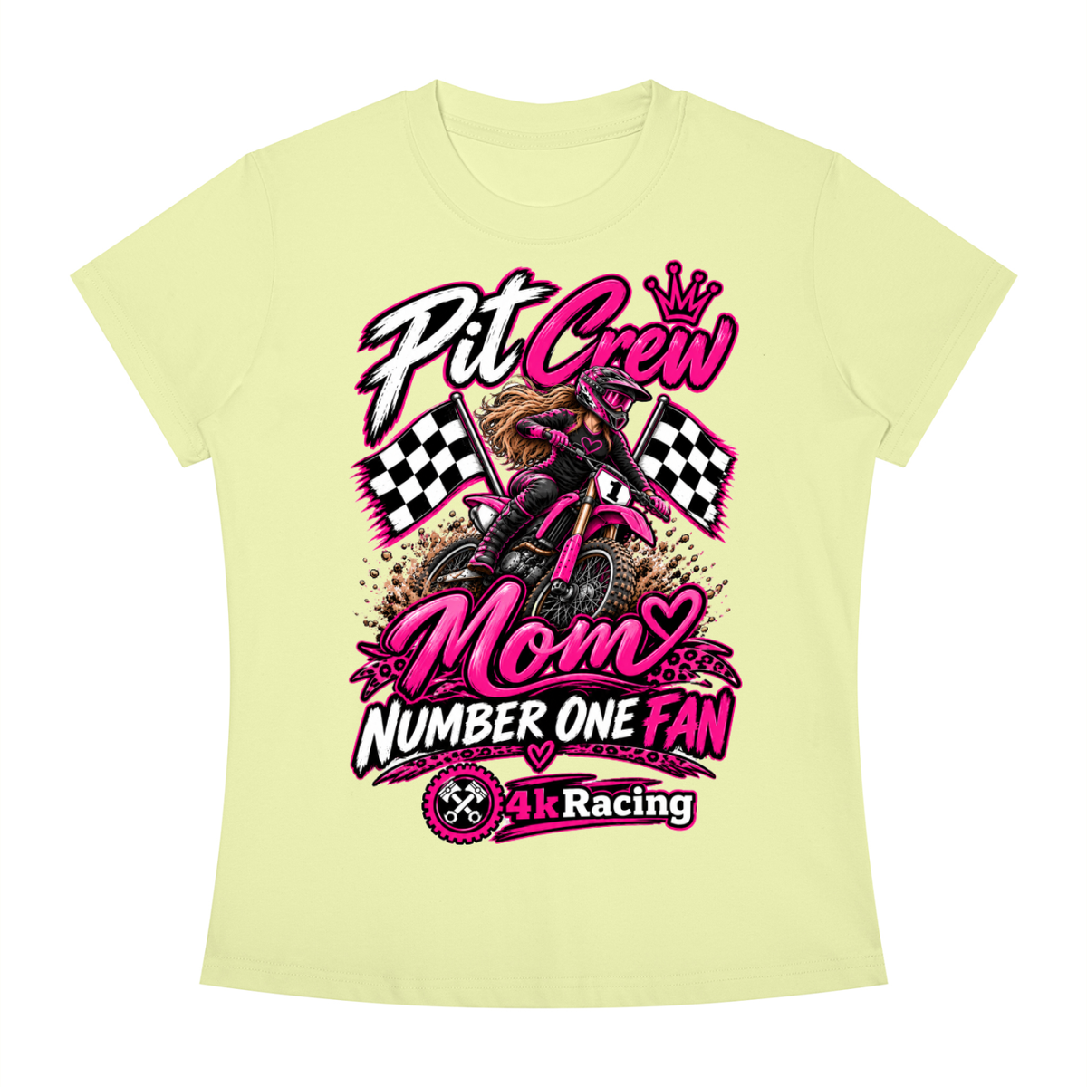 Women's Slim Fit Tee "Pit Crew"