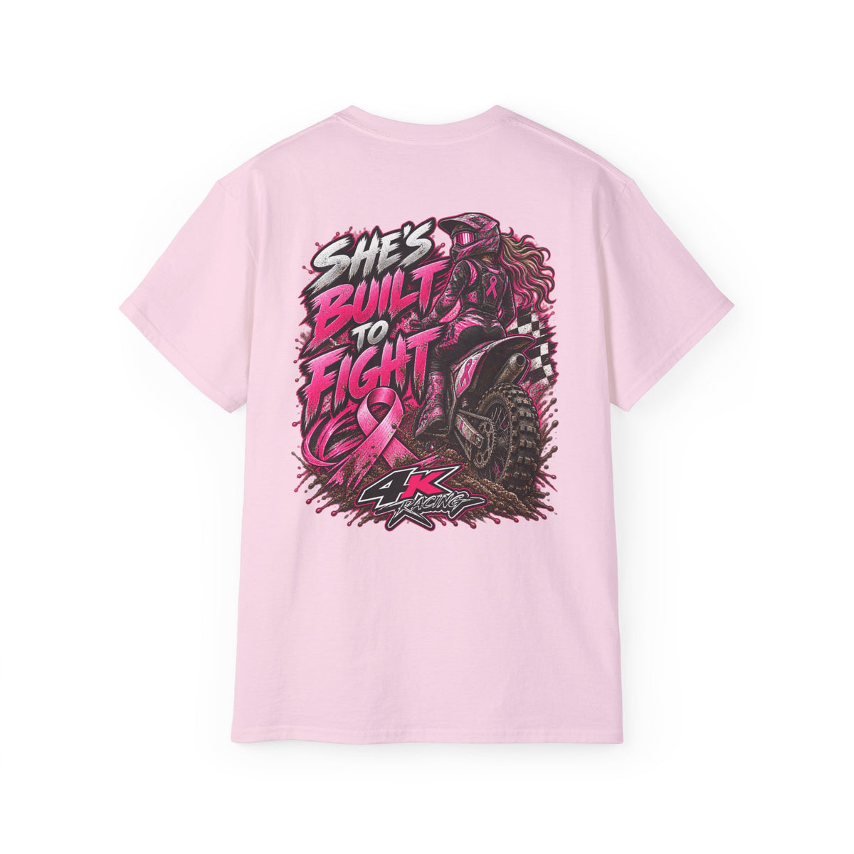She's Built to Fight — 4kRacing Awareness Tee