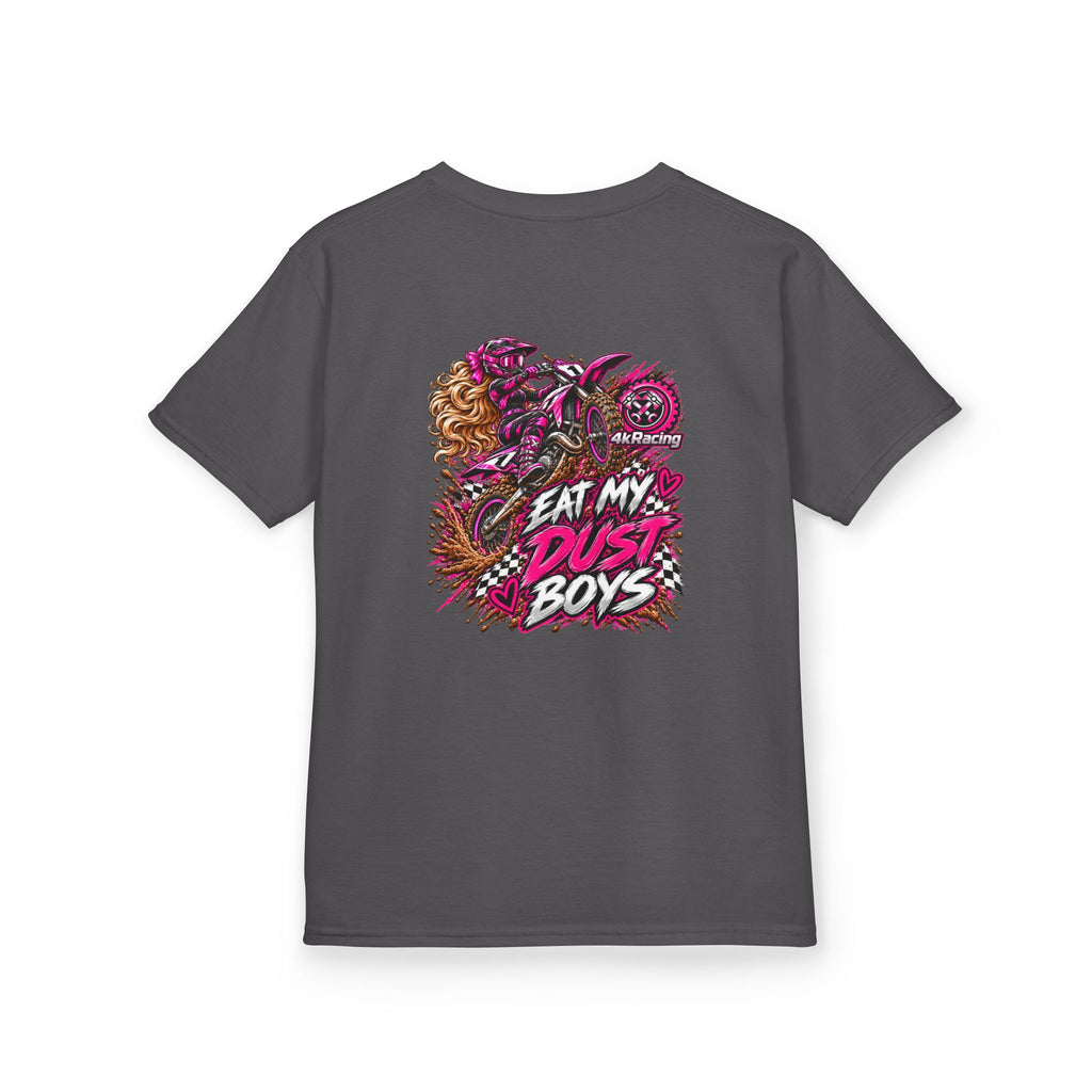 Girl's Tee "Eat My Dust Boys" Dirt Bike Graphic