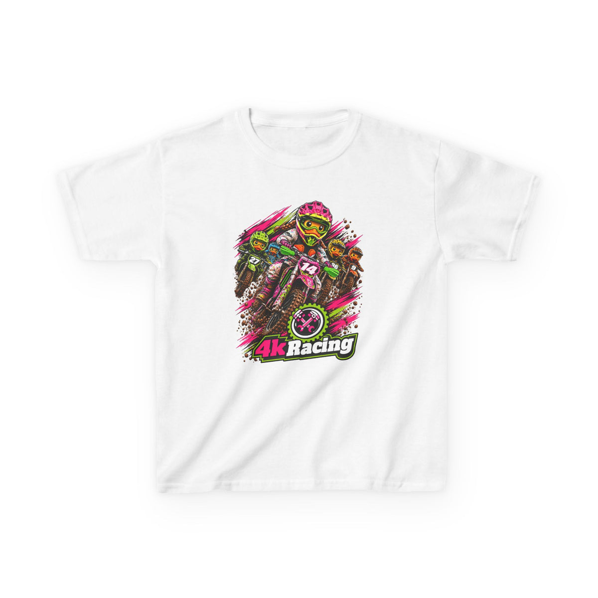 Kara's #14 4kRacing Motocross Kids Tee