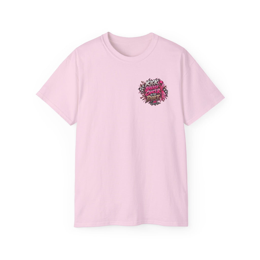 Kick Breast Cancer to the Dirt — 4kRacing Awareness Tee
