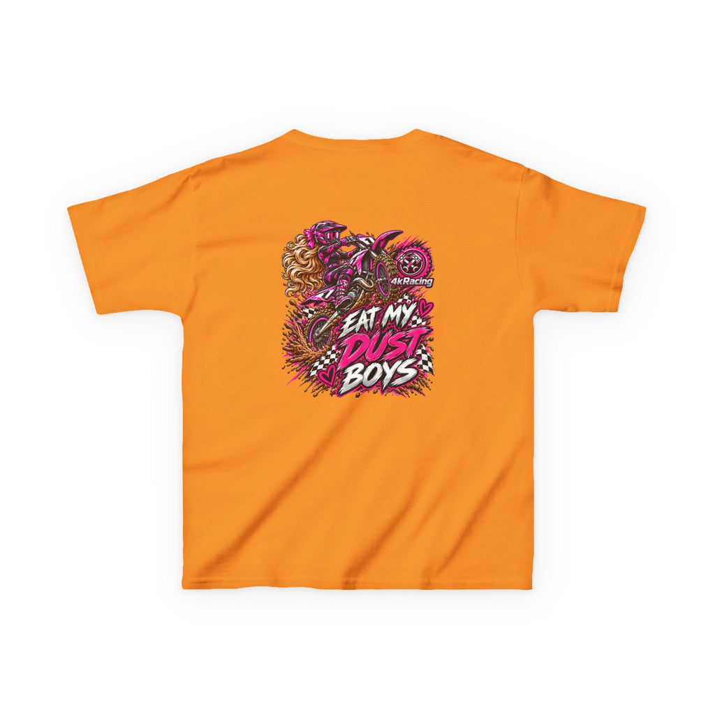 Girl's Tee "Eat My Dust Boys" Dirt Bike Graphic