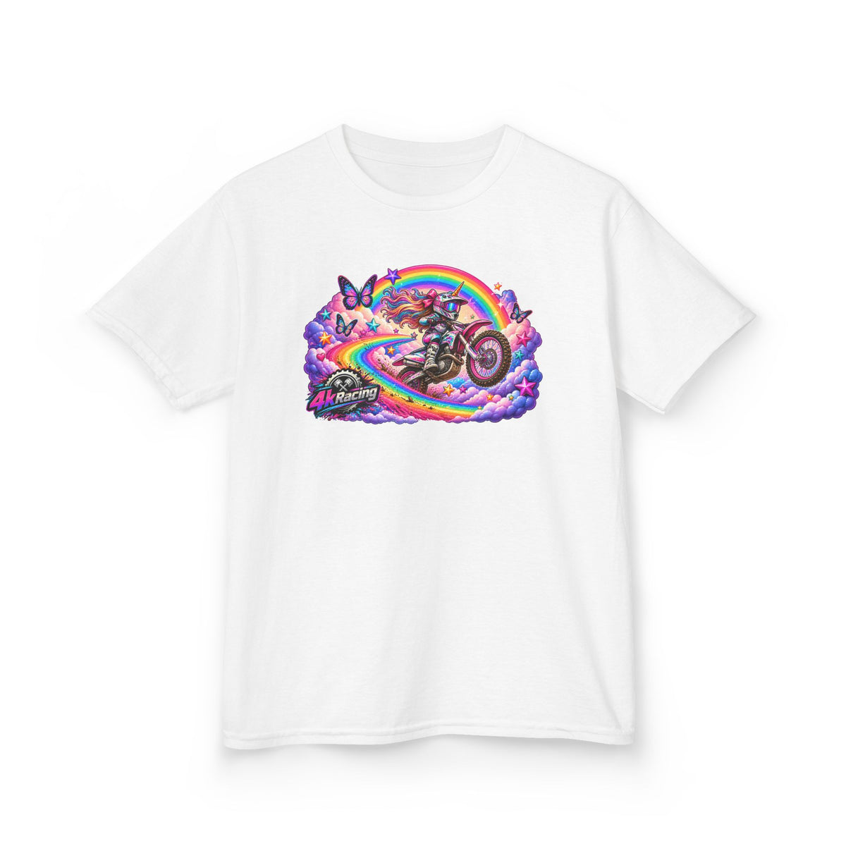 Kids Tee — Rainbow Moto Adventure