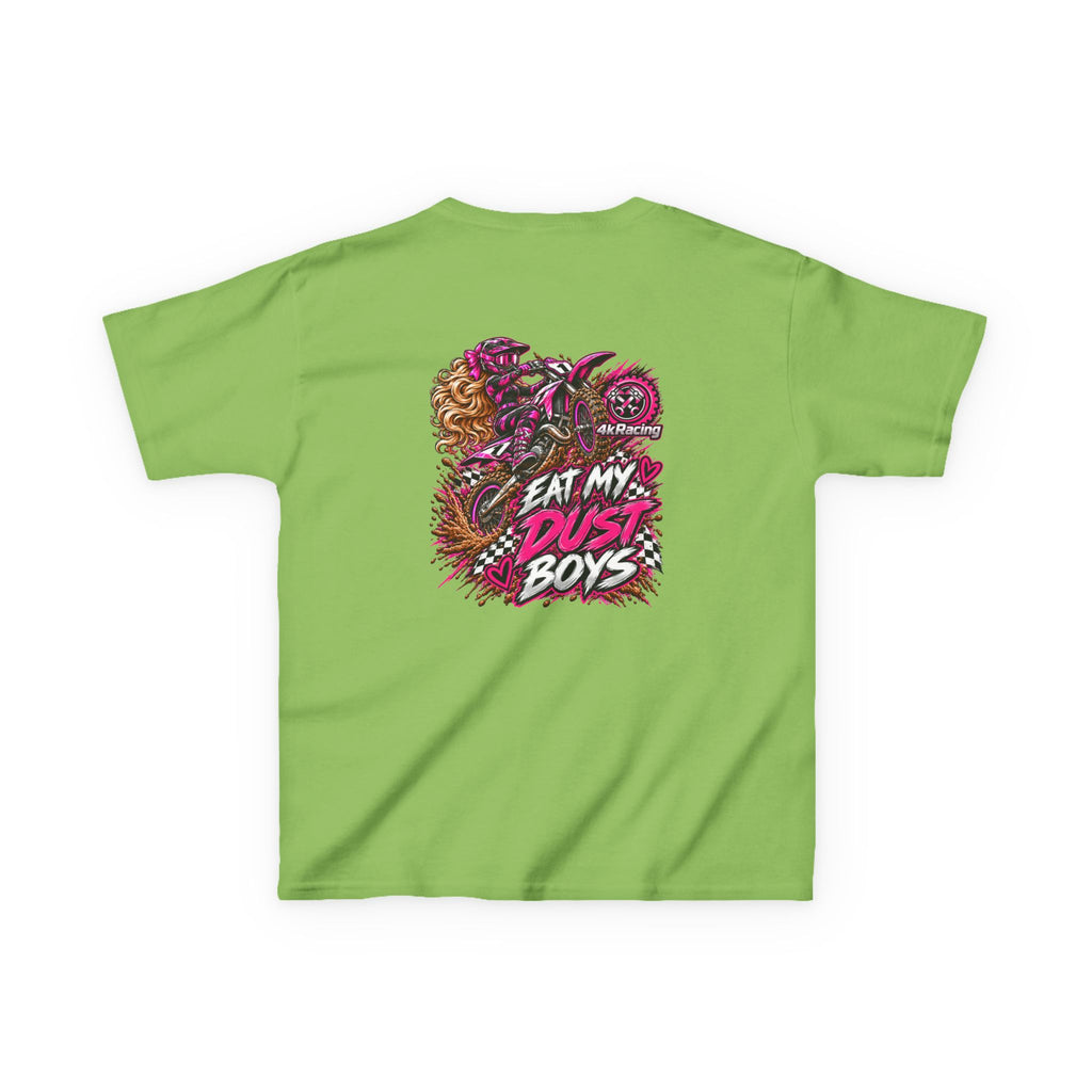 Girl's Tee "Eat My Dust Boys" Dirt Bike Graphic