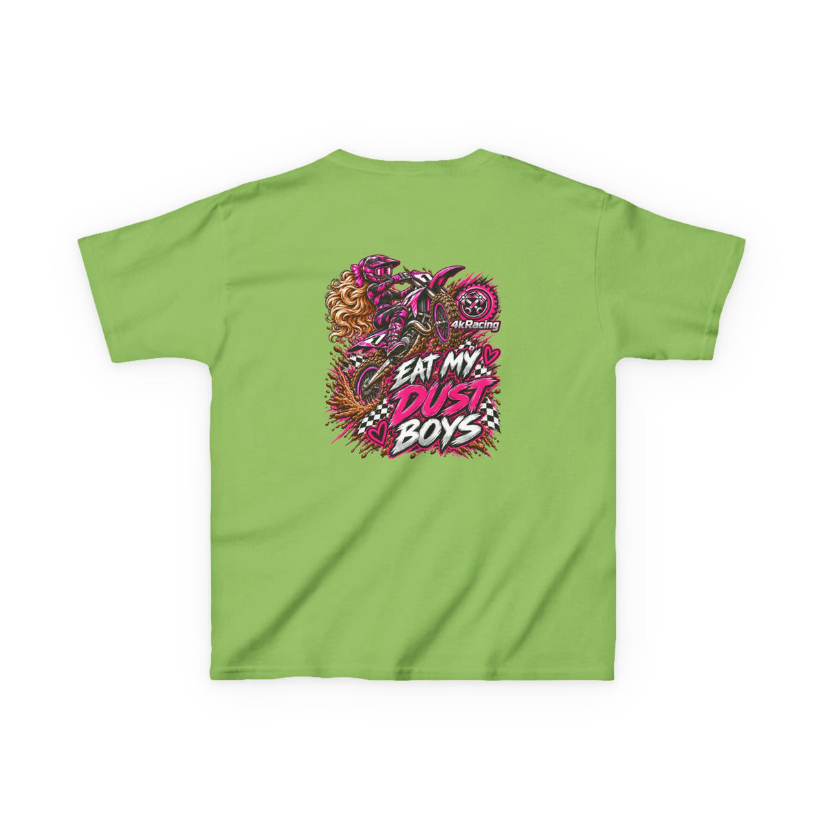 Girl's Tee "Eat My Dust Boys" Dirt Bike Graphic