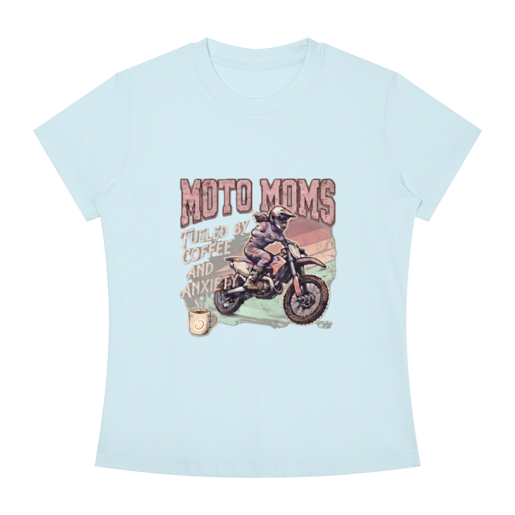 Women's Slim Fit Tee "Coffee & Anxiety"