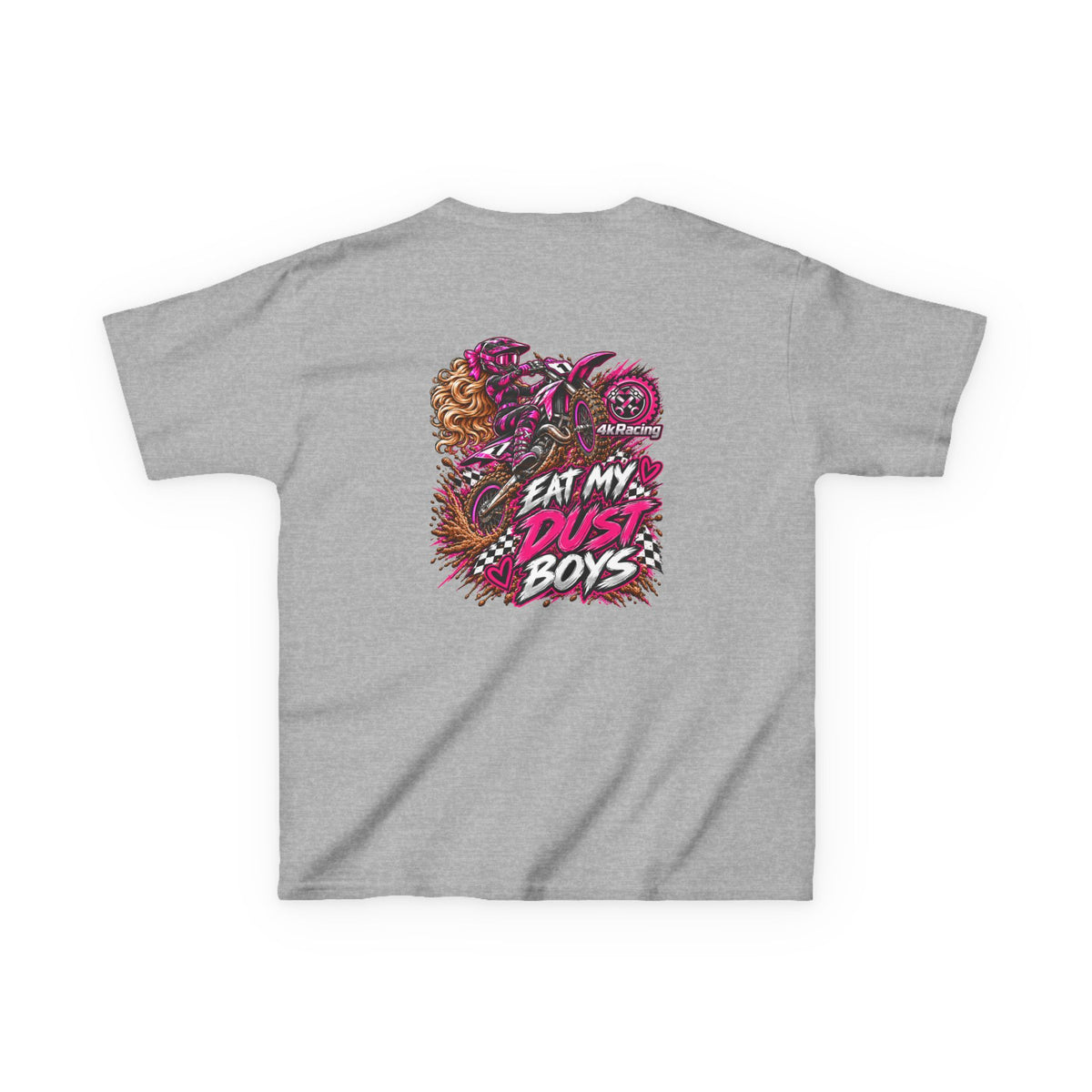 Girl's Tee "Eat My Dust Boys" Dirt Bike Graphic