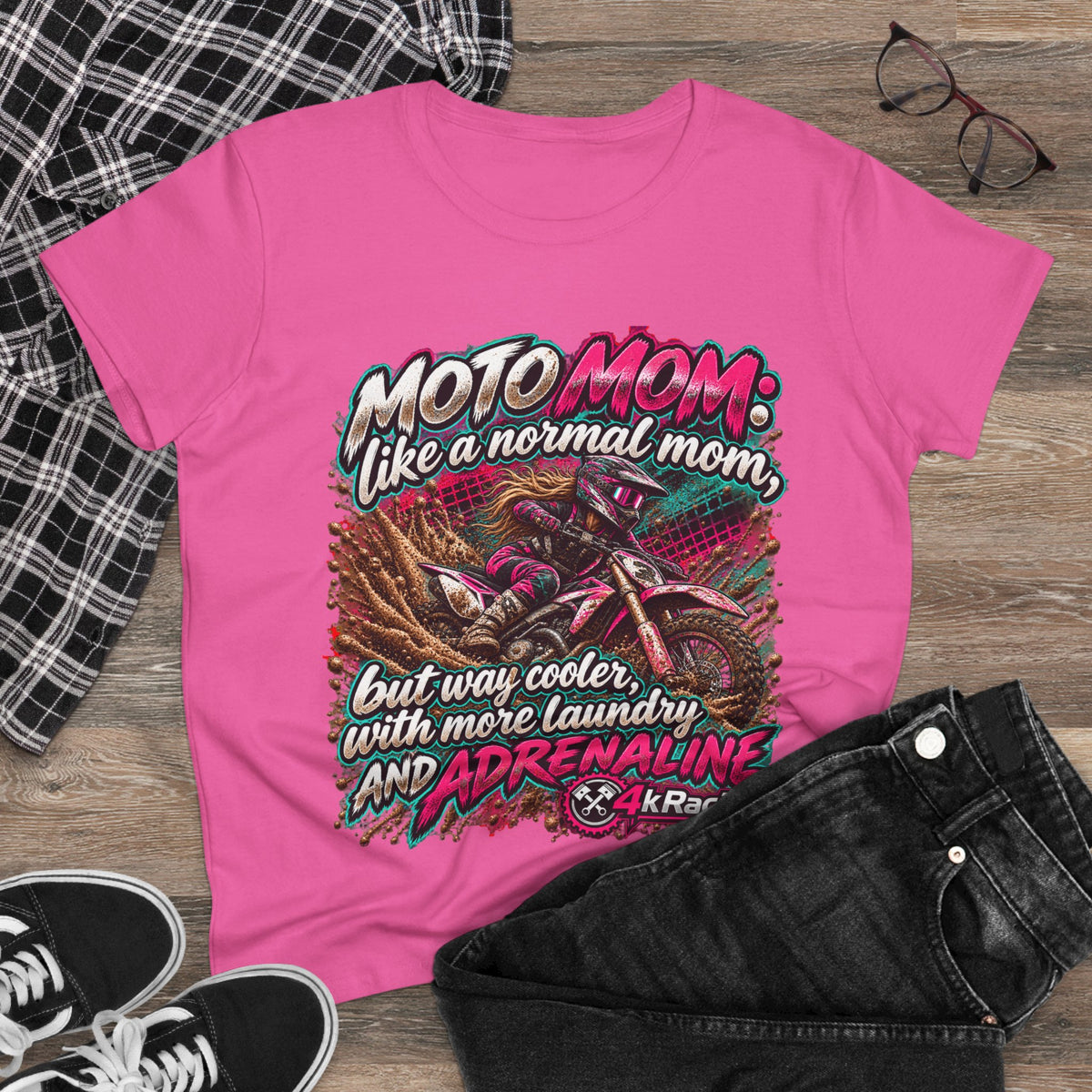 Moto Mom — 4kRacing Tee
