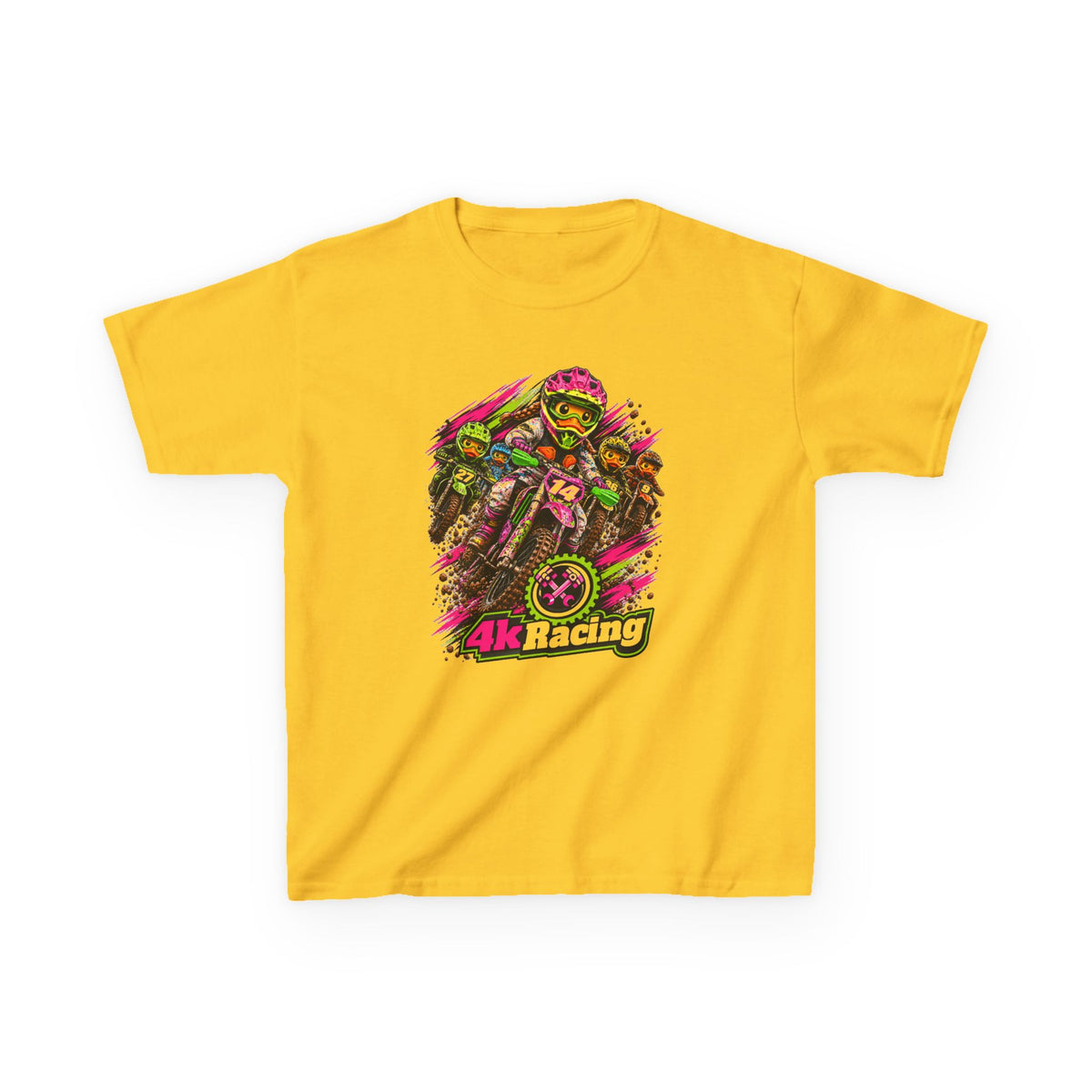Kara's #14 4kRacing Motocross Kids Tee