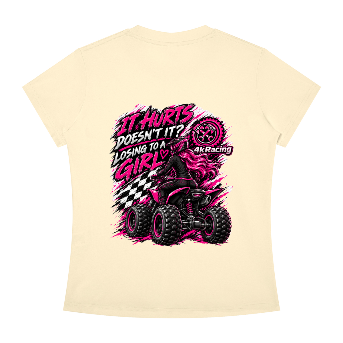Women's Slim Fit Tee "Losing To A Girl"