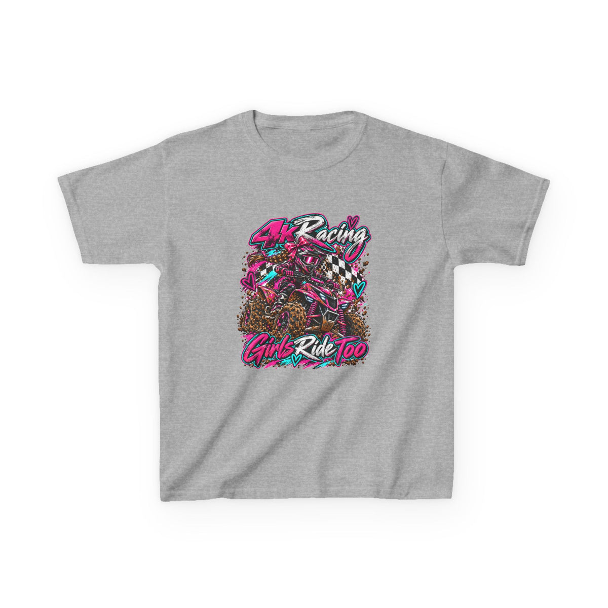 Kids Racing Tee — Girls Ride Too