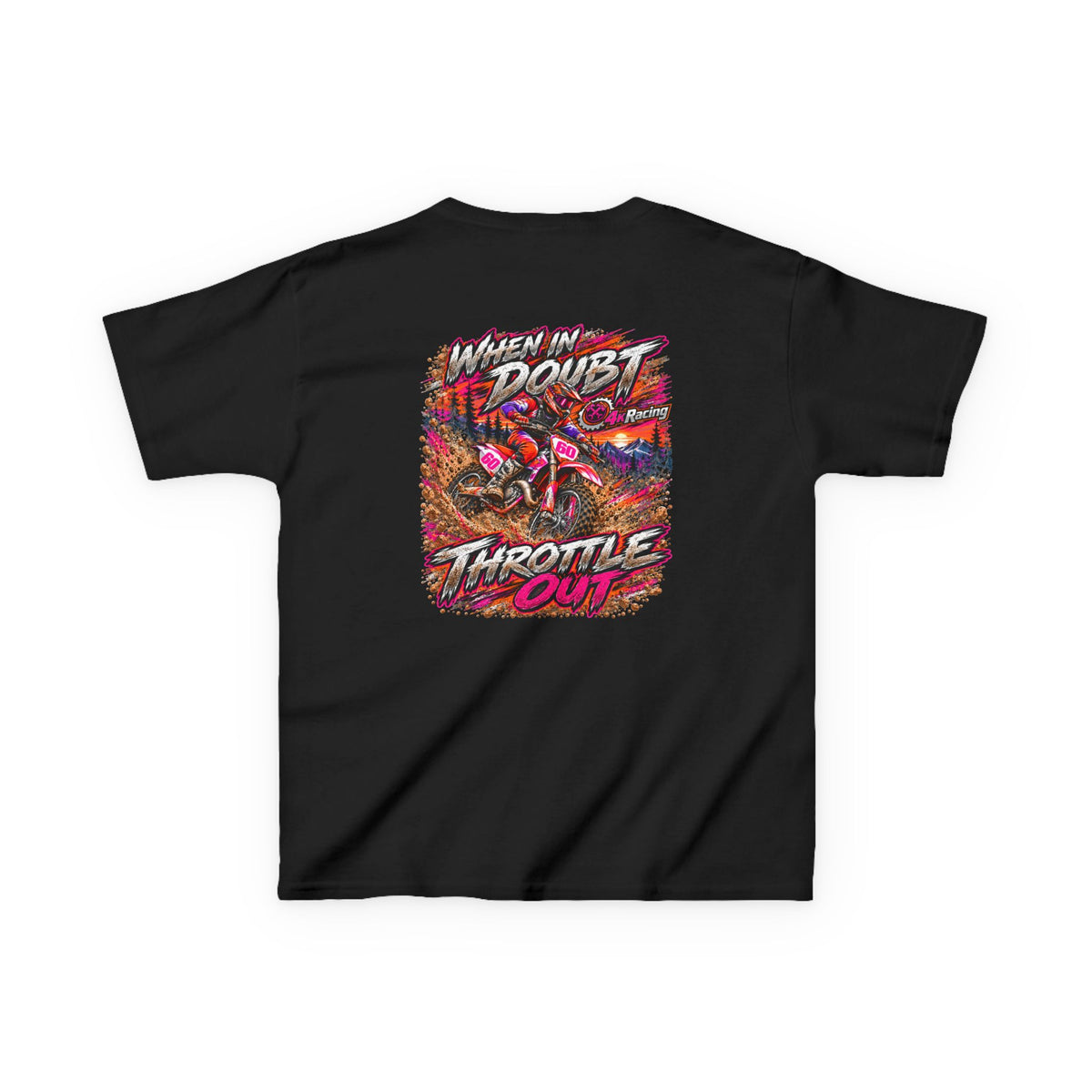 Kids Tee "When in Doubt Throttle Out"