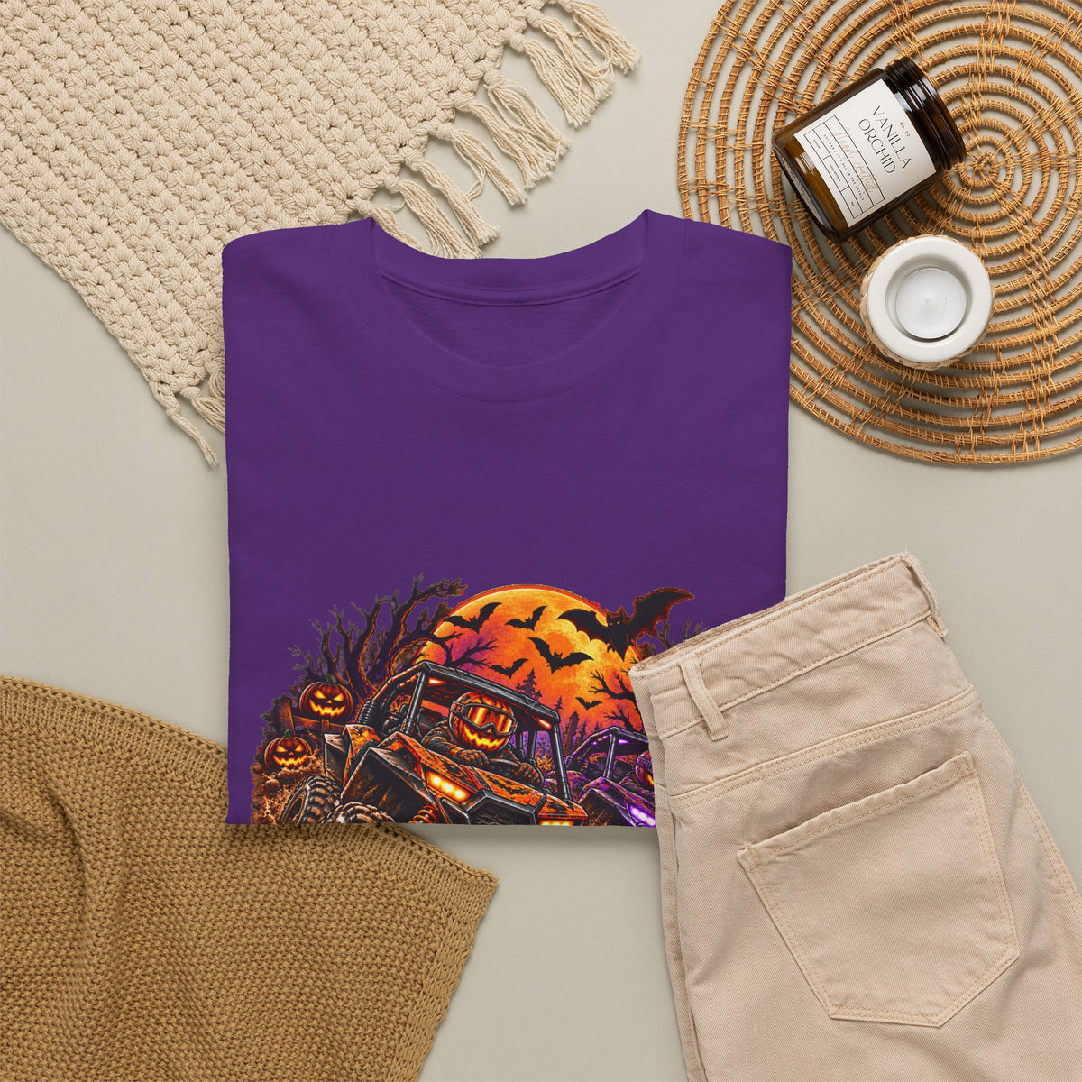 Adult Tee SXS Halloween Sunset